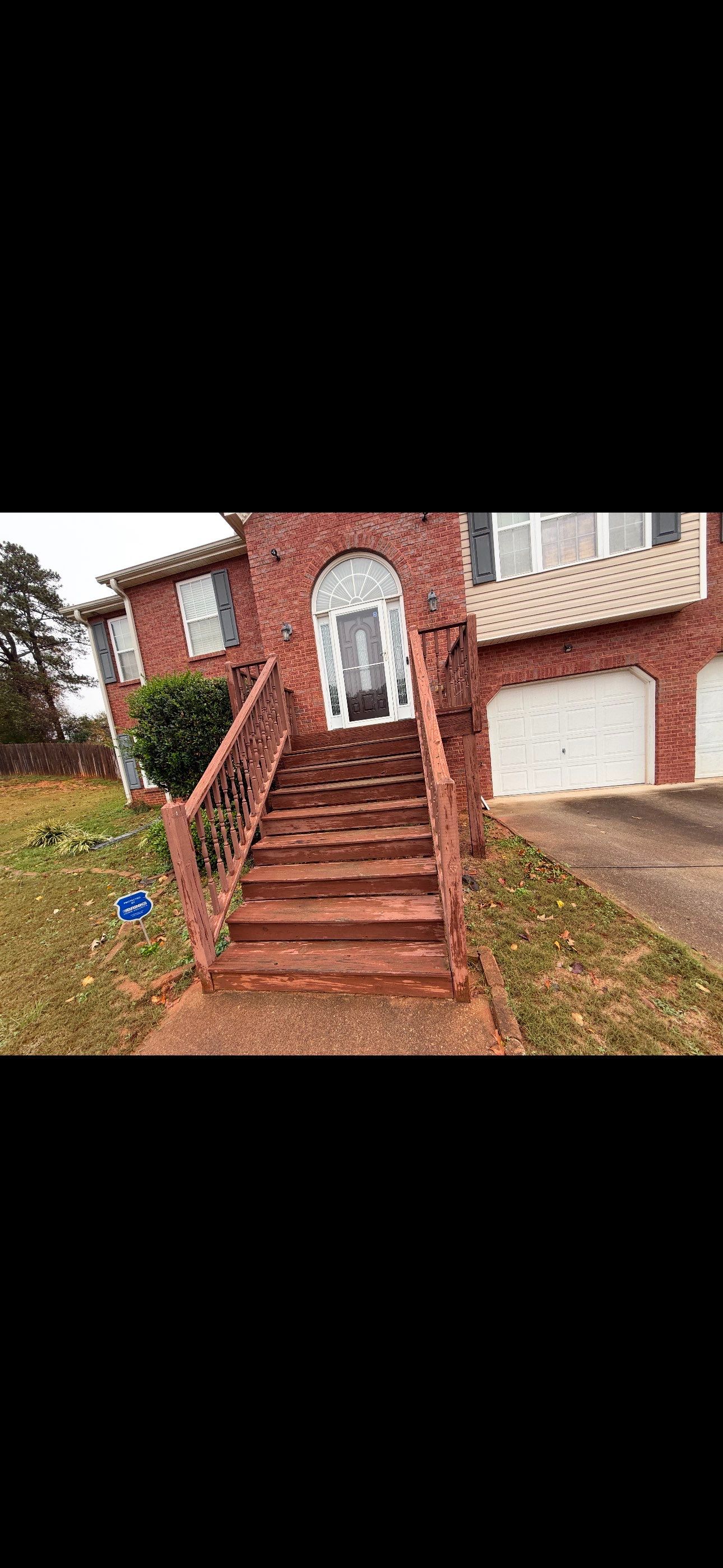 Modern Front Entry Deck and Staircase Renovation in Douglasville by Swift Home Renovations
