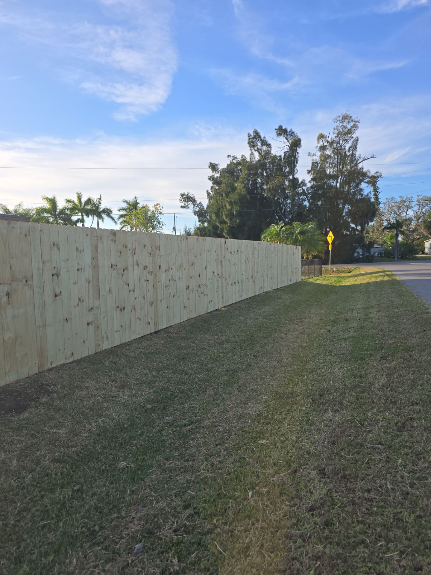Wood and Chain Link Fence in Port Charlotte by True Fence LLC