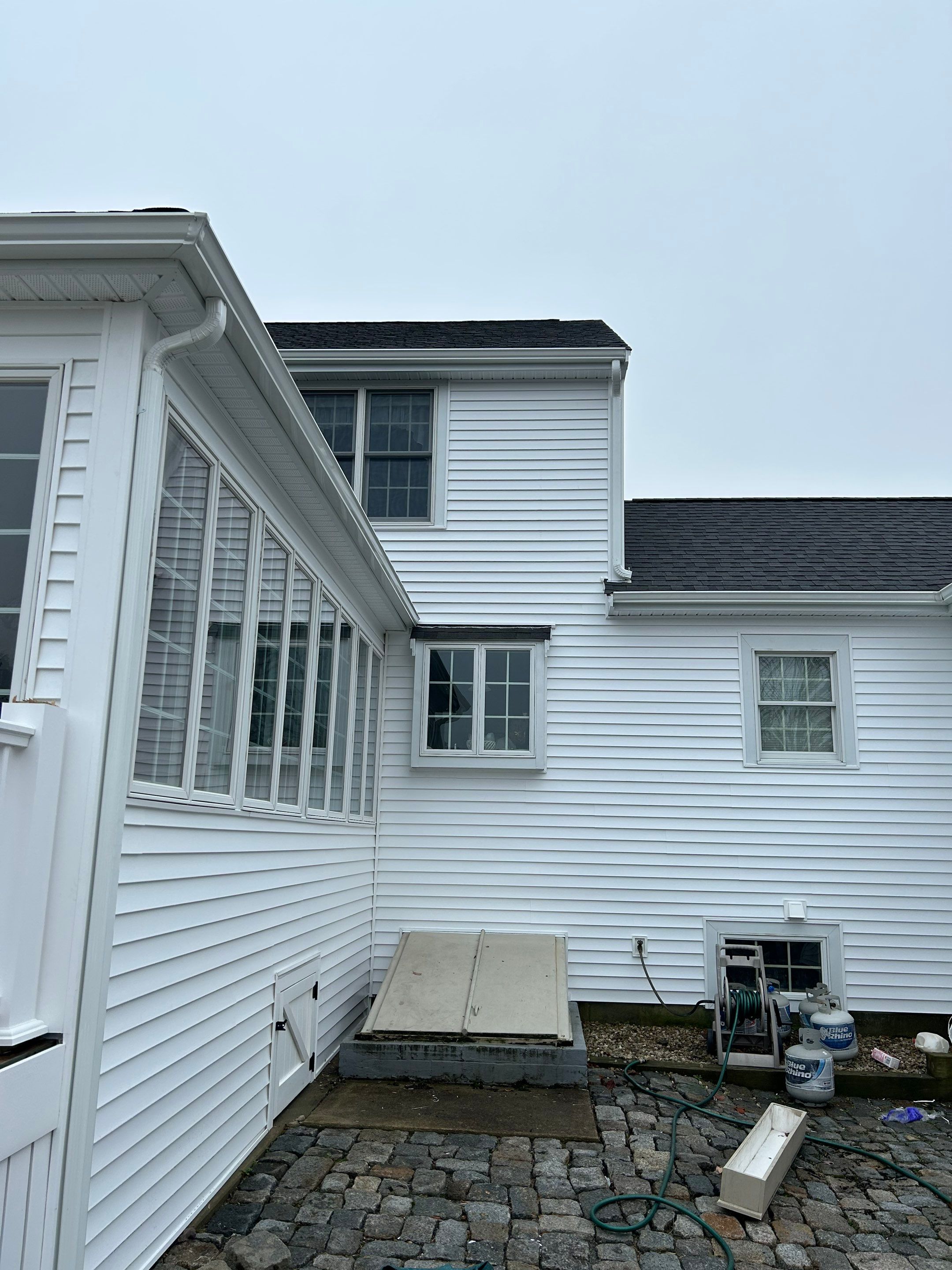 Weymouth, MA Gutter Installation using 5" K-Style Aluminum Gutter by Gutter Pro Enterprises