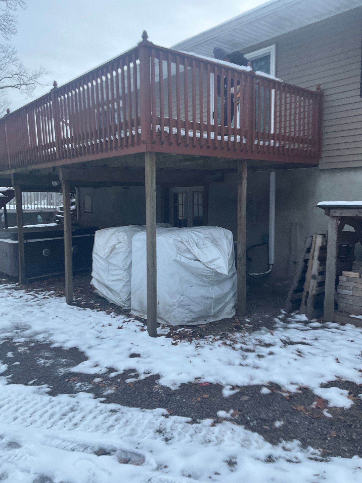Complete deck replacement by Esh Builders