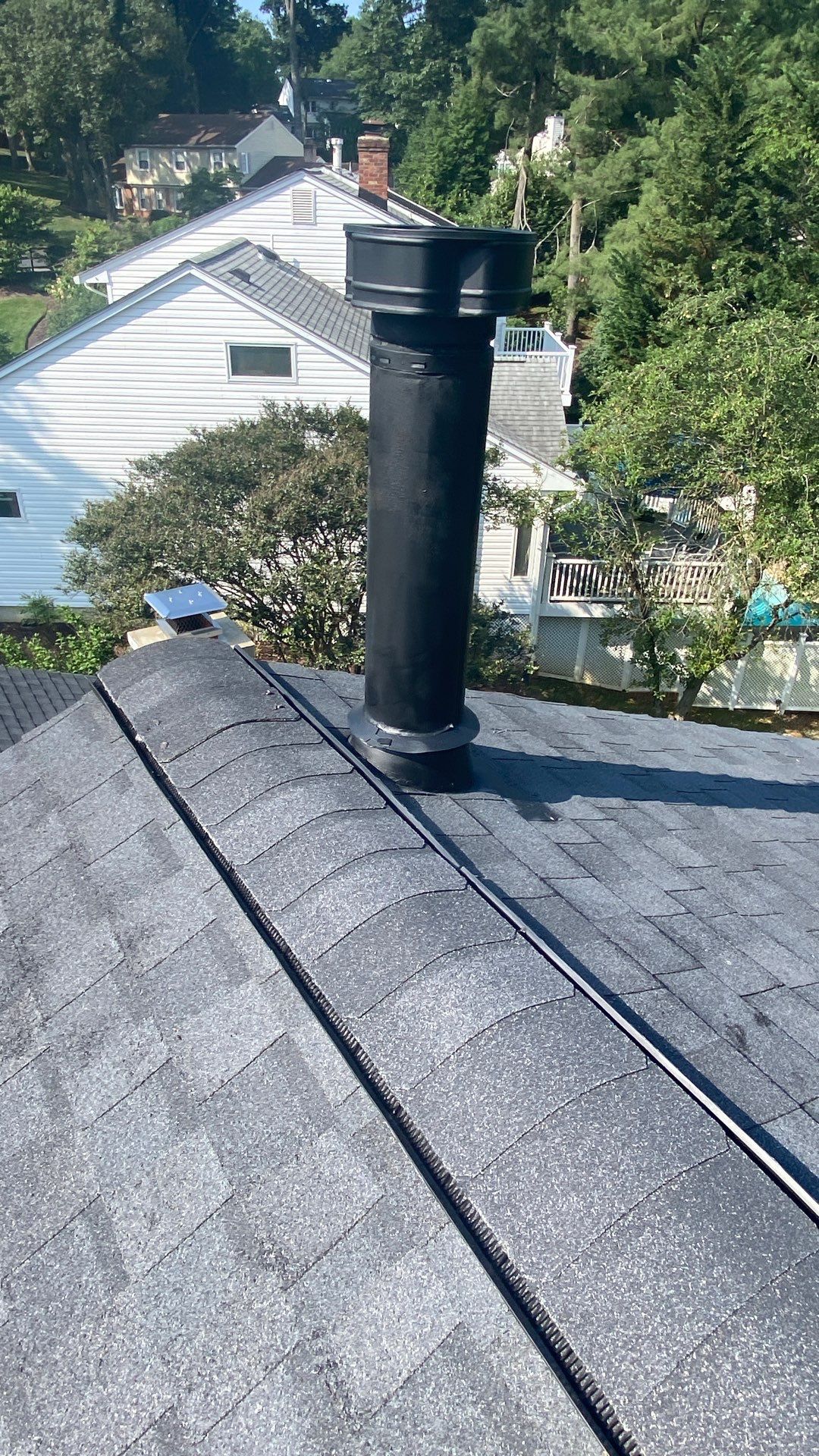 Vienna: Roof Replacement with CertainTeed Landmark Designer Shingles in Moire Black by RM Banning, Inc.