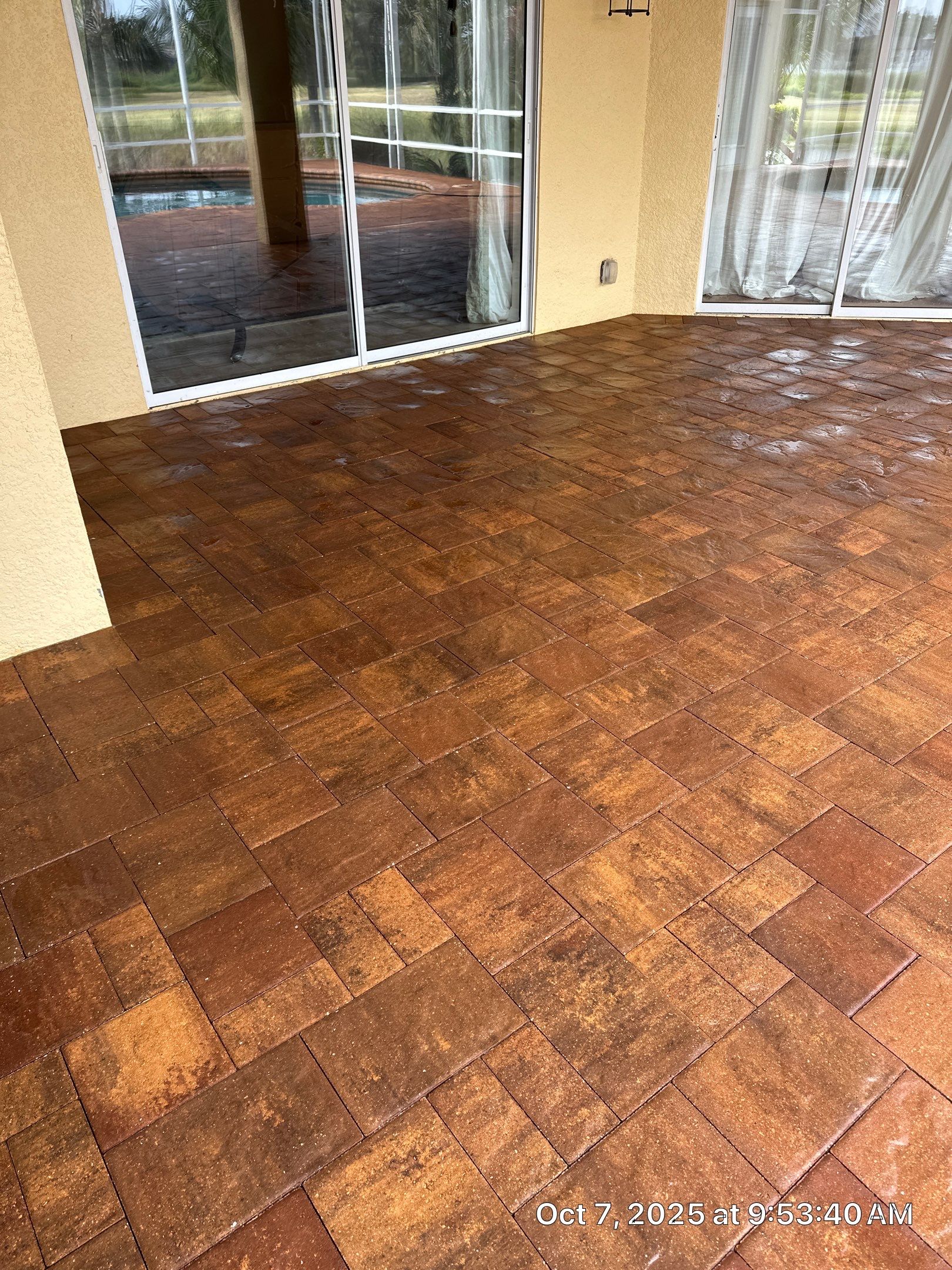 Driveway and Pool Deck Paver Restoration in Apollo Beach by Supreme Paver Experts