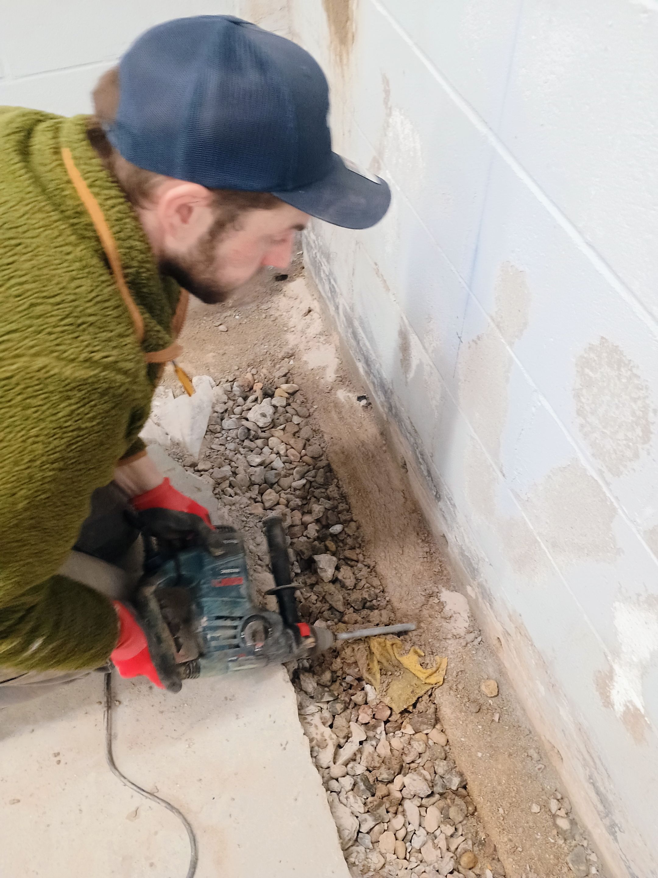 Depressurizing Denny's Basement Wall by Waterproofing Northeast
