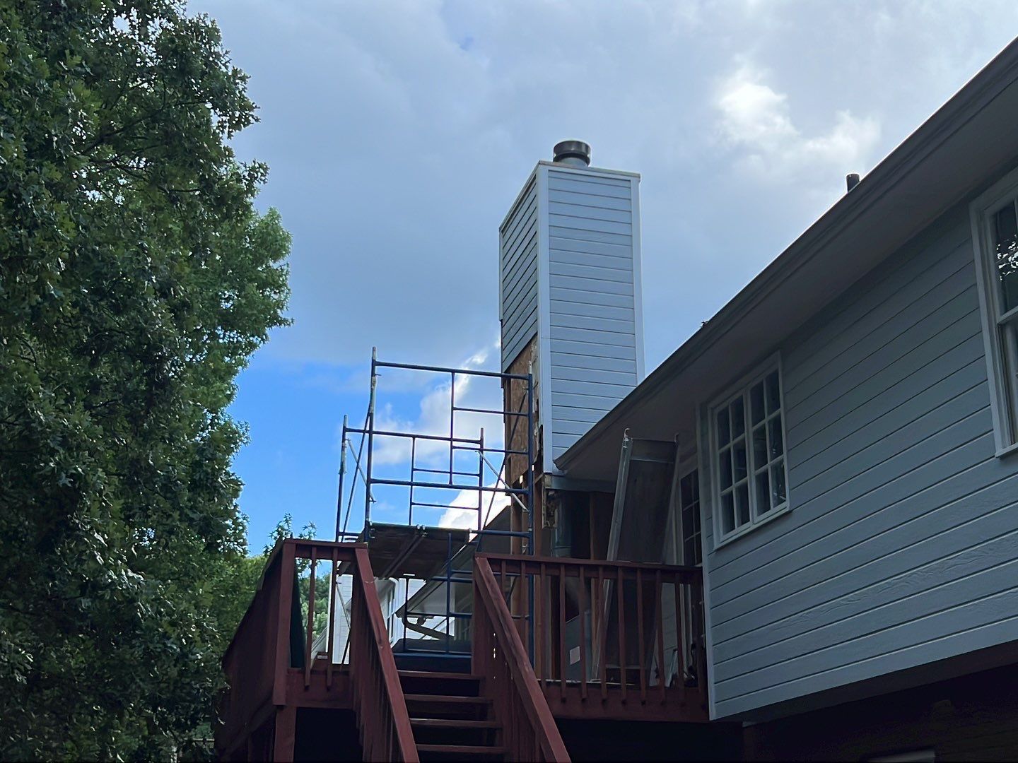 South Trace Lane - Deck Installation and Chimney Repair by Pillar and Pine