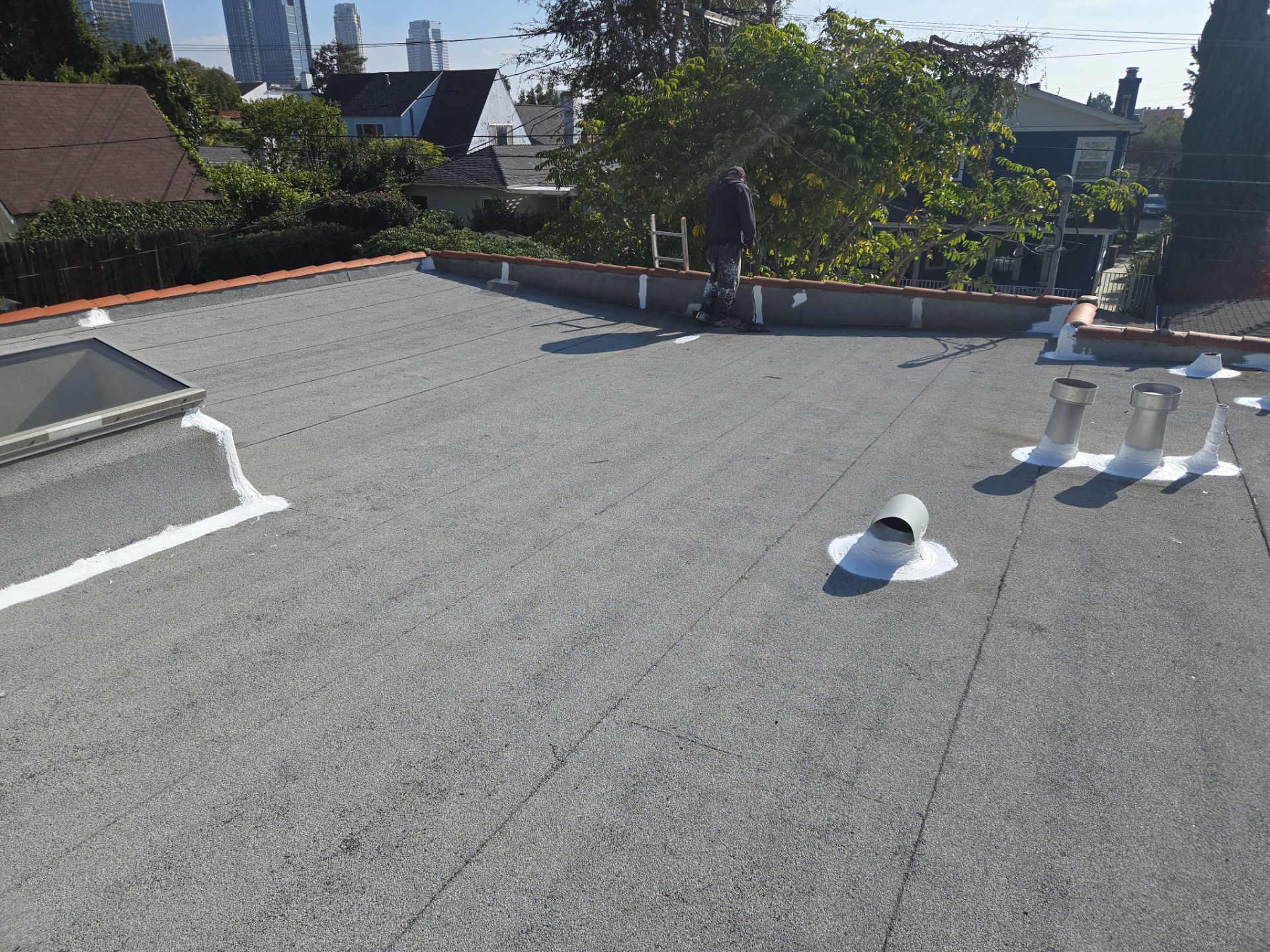 Residential Silicone Coating Project  by Hull Brothers Roofing