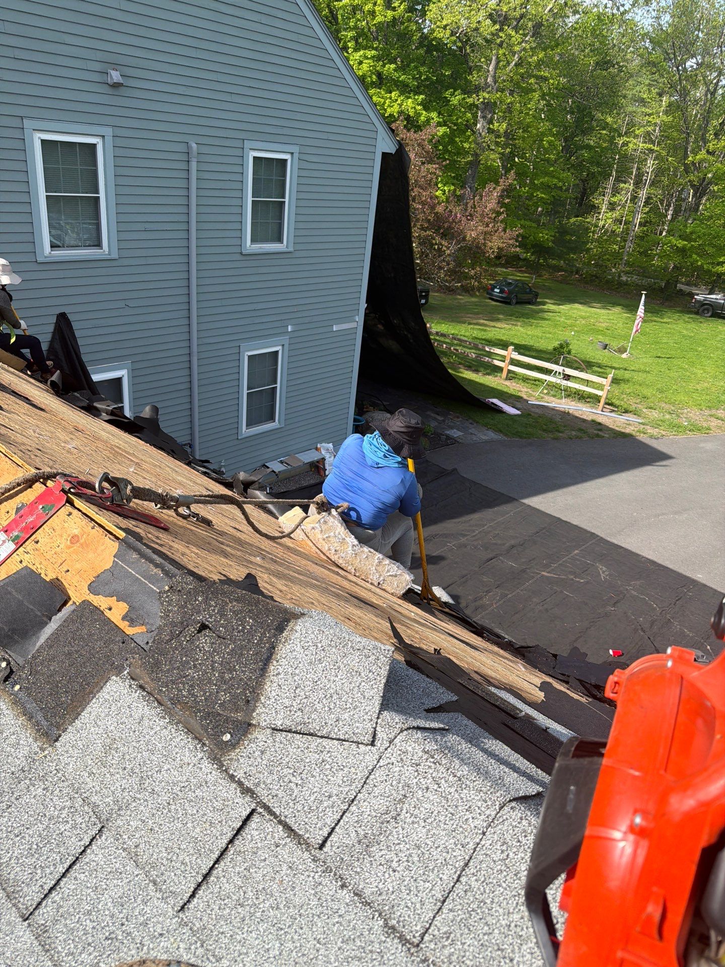 Residential Roof Replacement Using Owens Corning Shingles in Hopkinton, NH by Tall pine roofing