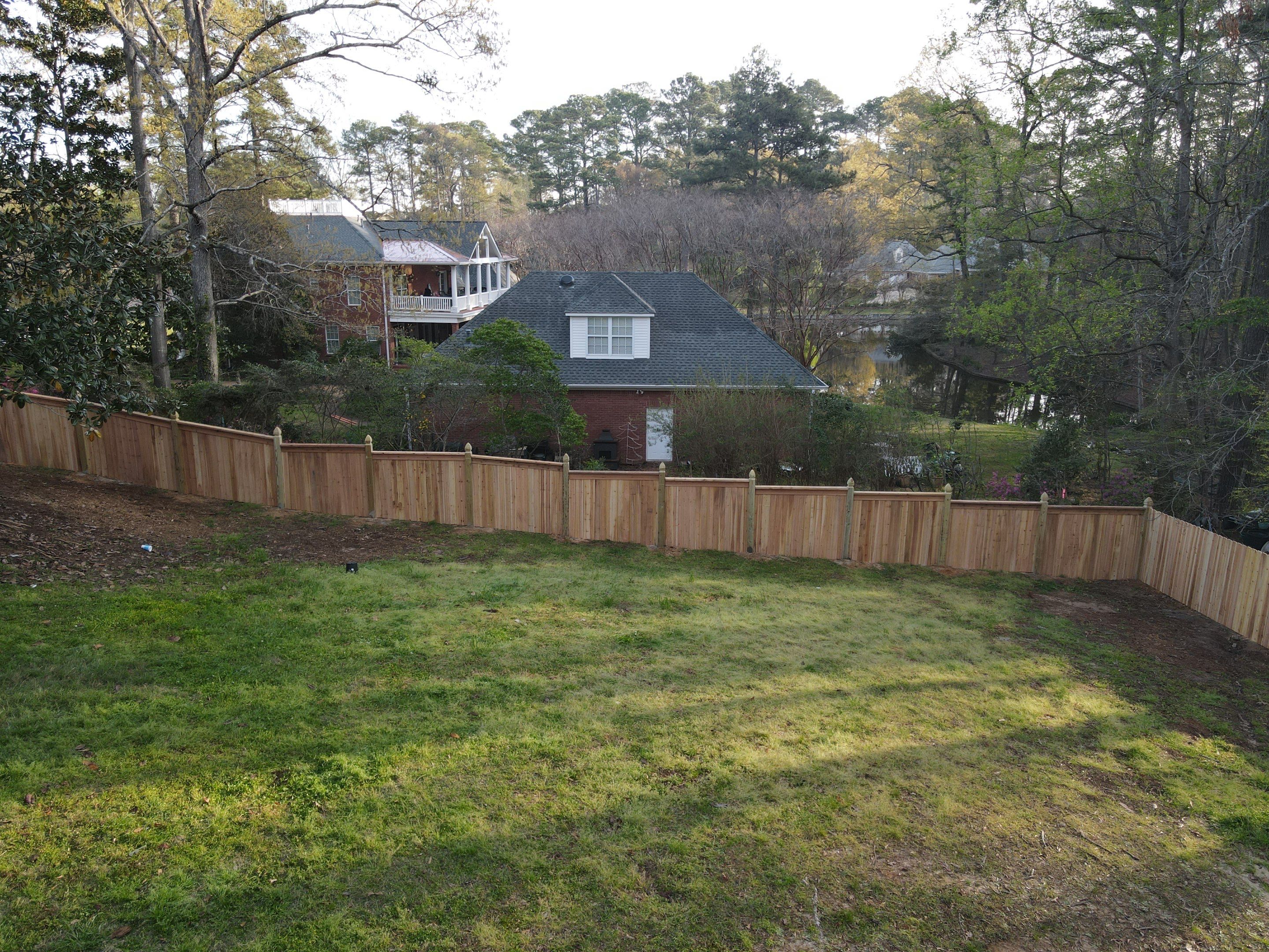 6' Cedar Good Neighbor 6x6 French Gothic Posts by Roberson Construction LLC