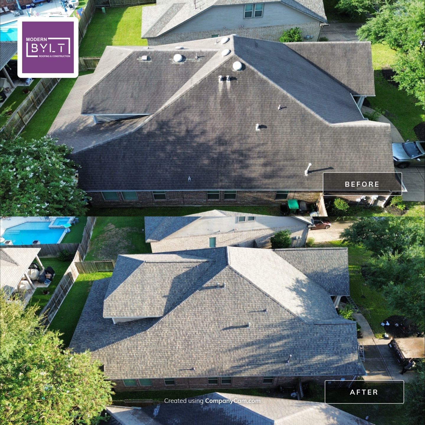 Spring Roof Replacement by Modern BYLT Roofing & Construction
