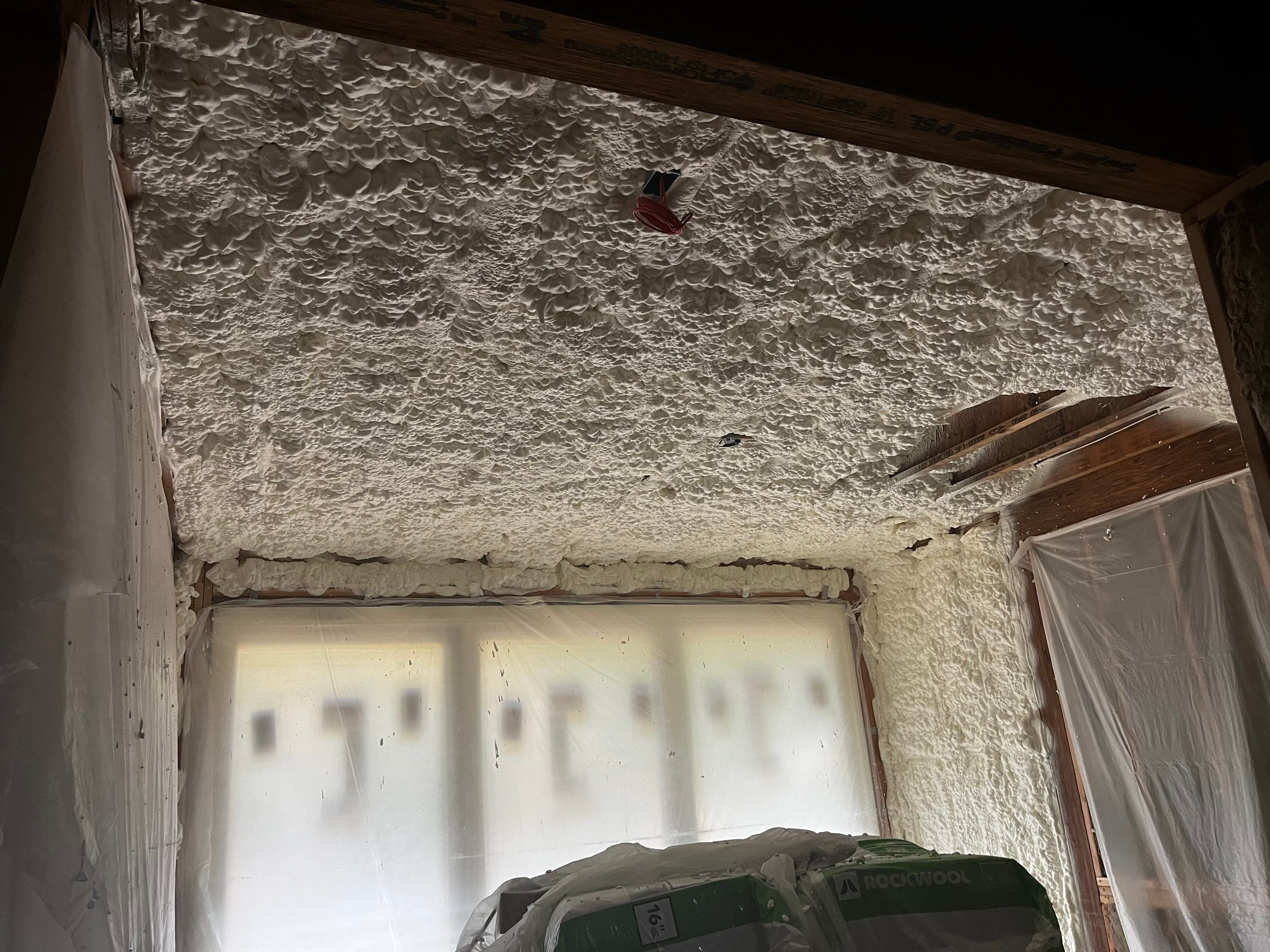 New Home Construction using open cell spray foam by NYS Foam & Energy