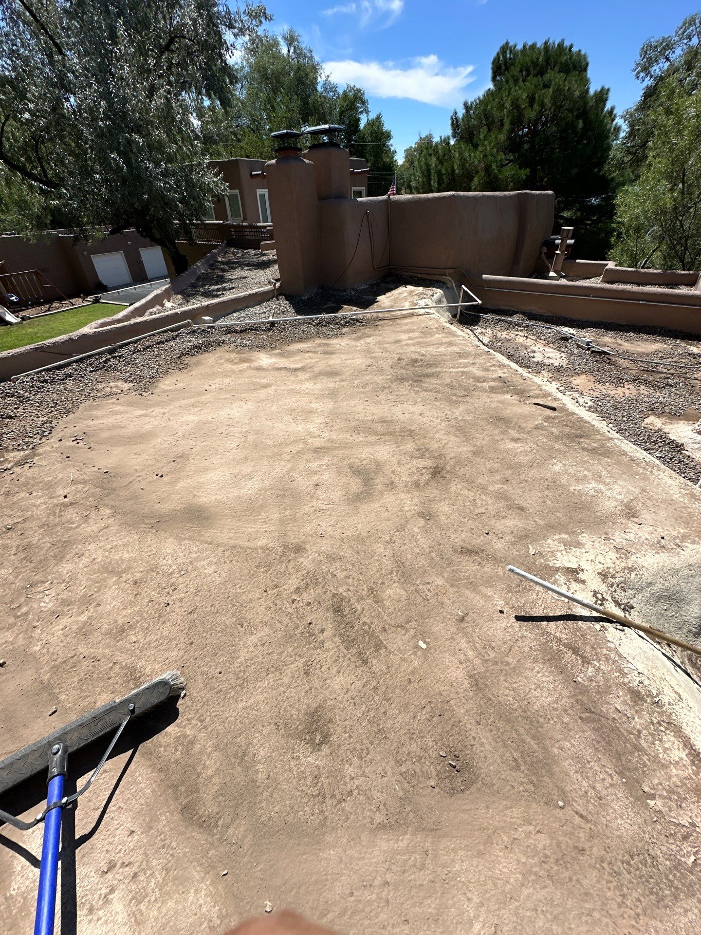 Residential roof application by SPF Services 