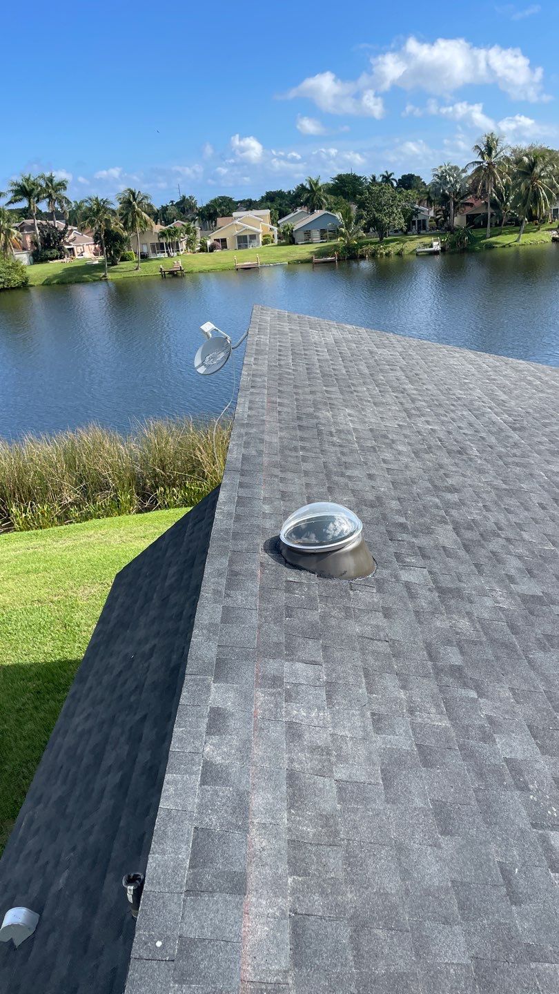 Residential Shingle Roof Installation and Decking Replacement in Delray Beach by AJF ROOFING INC