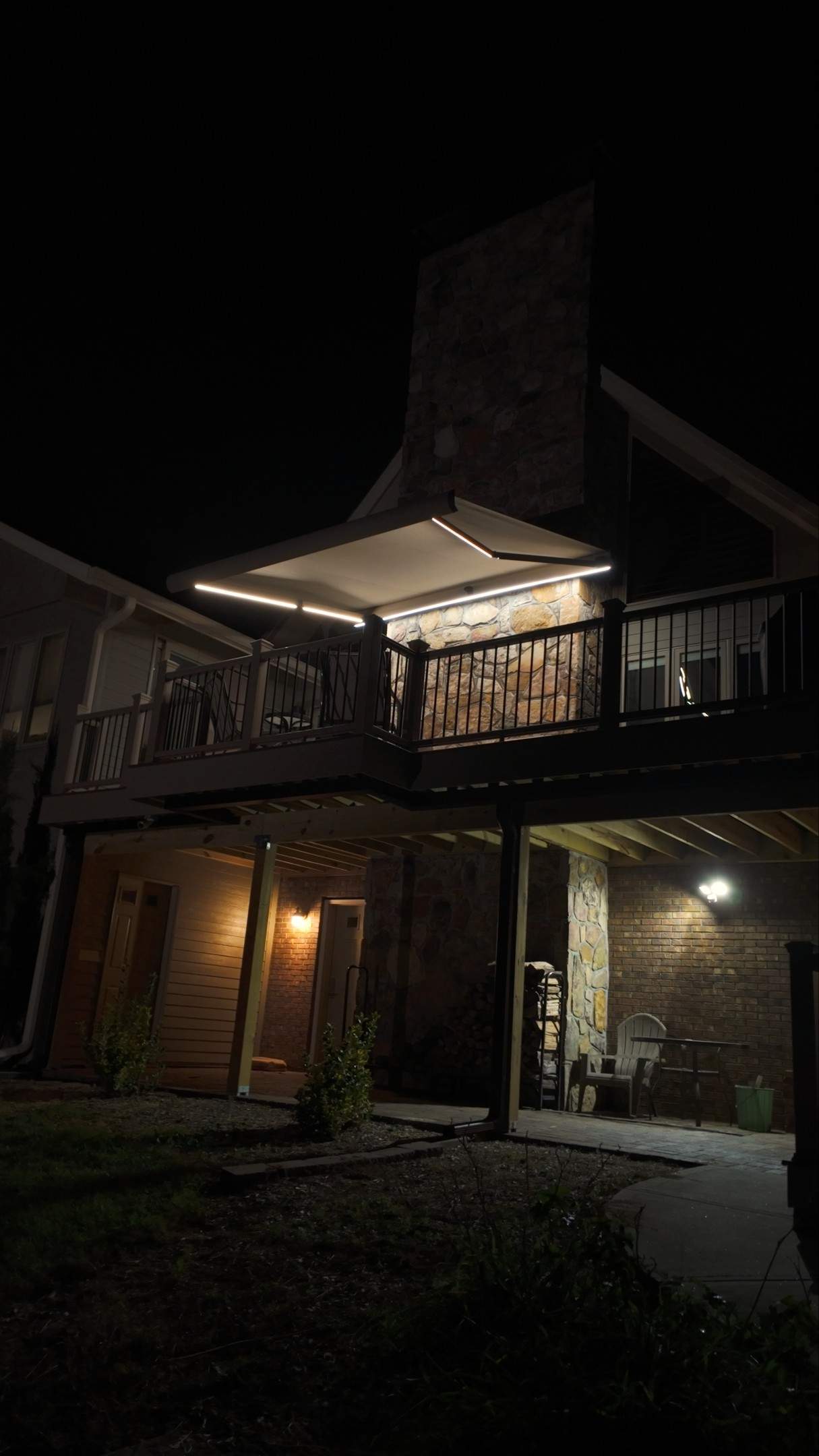 Dewey Deck Rebuild with Awning in Buford by Craftsman Deck Builders