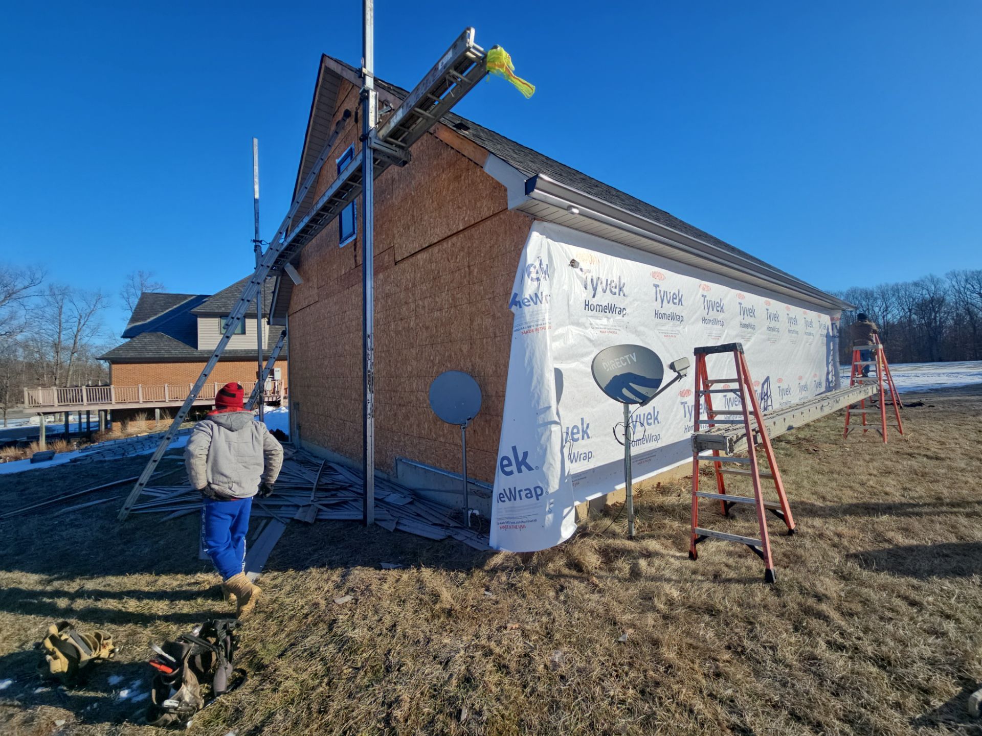 Siding Installation using James Hardie Board & Batten and James Hardie Shakes by Koontz Construction