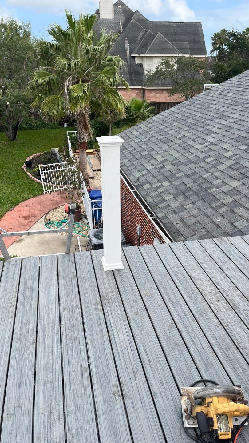 Chippendale Railings by Bayfront Roofing and Construction