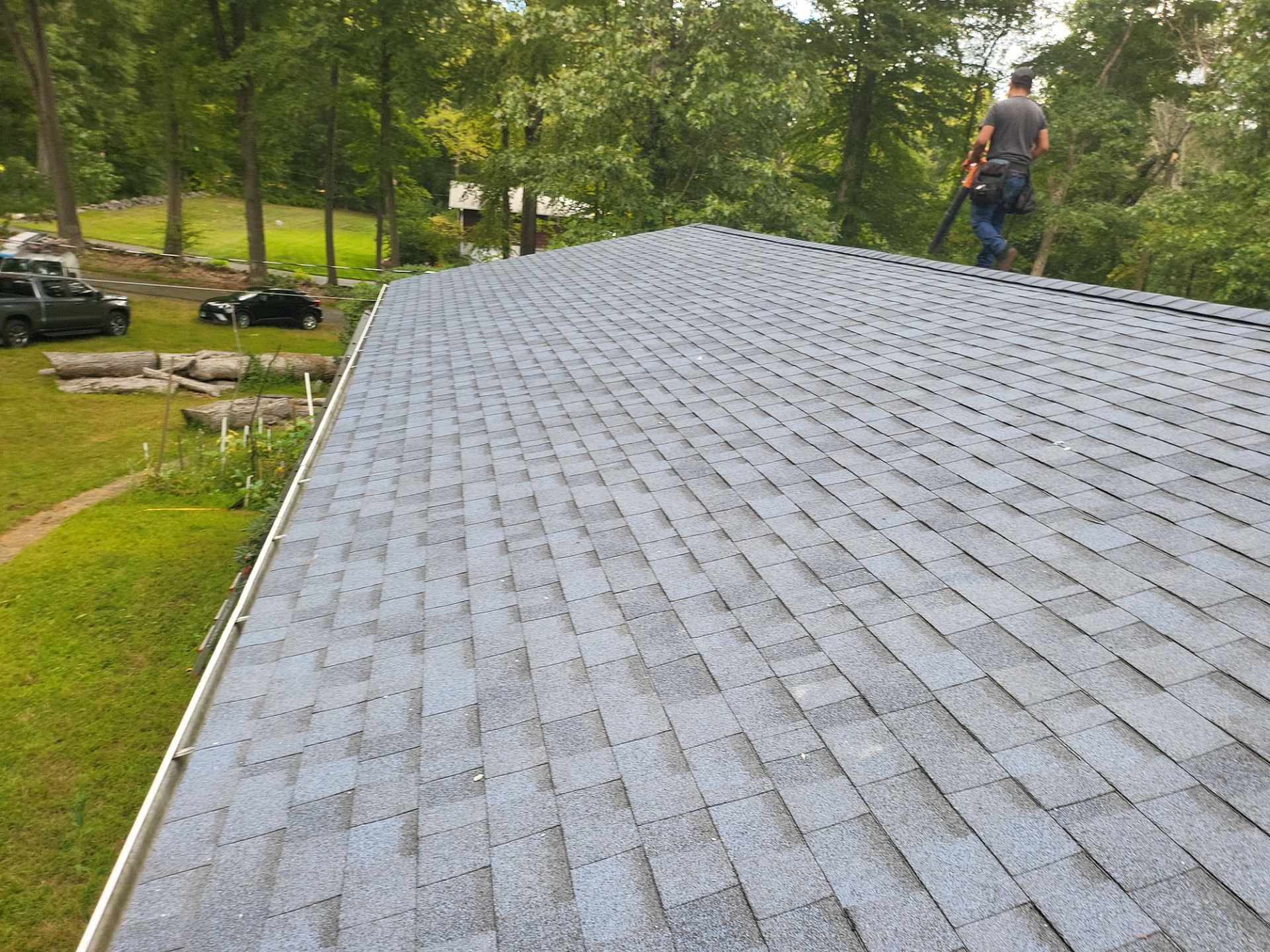 Commercial Roofing Installation using Owens Corning TruDefinition Duration AR - Harbor Blue by A Plus Exterior