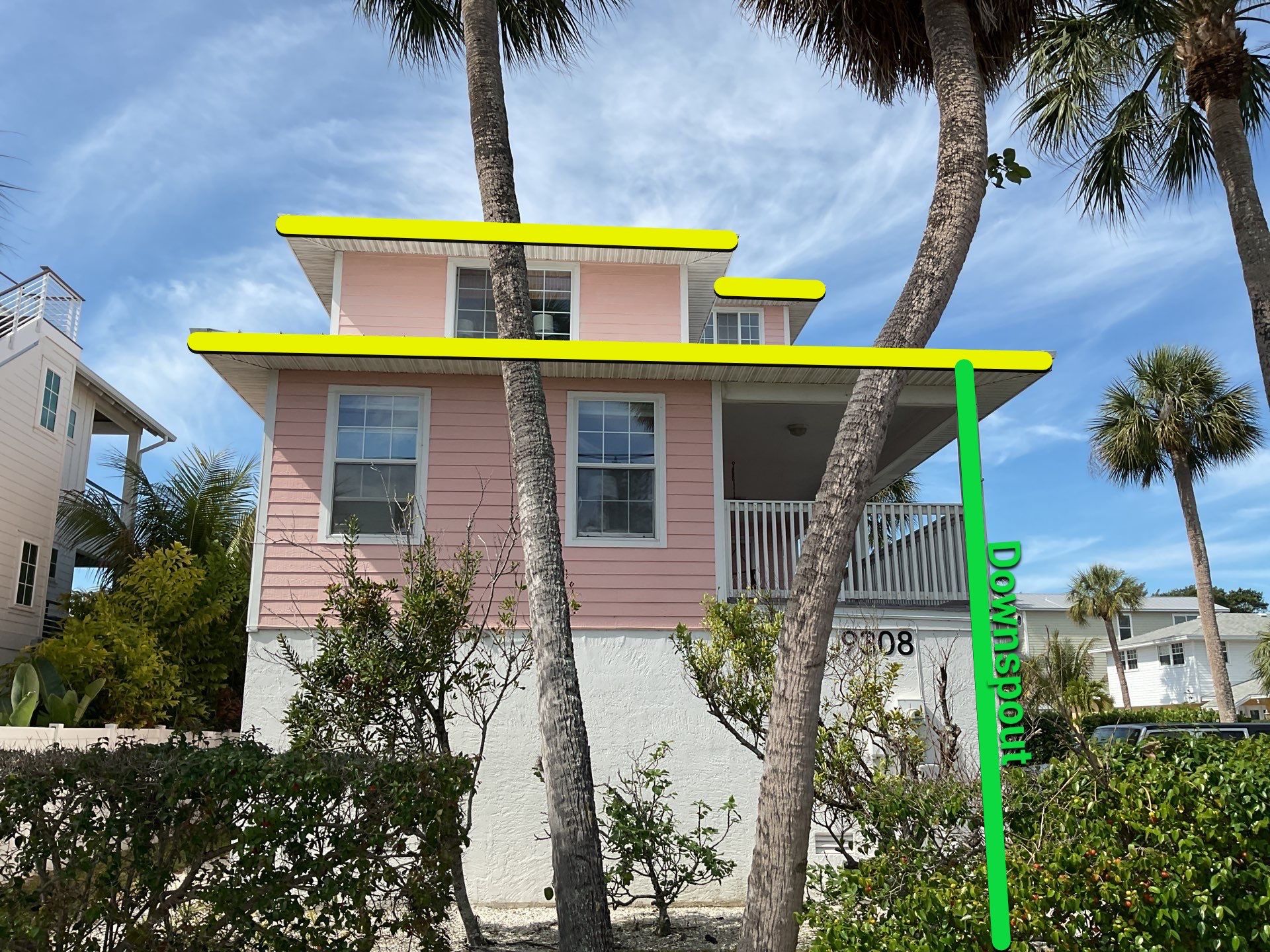 Downspout Extension Project in Anna Maria by Gutter Professors