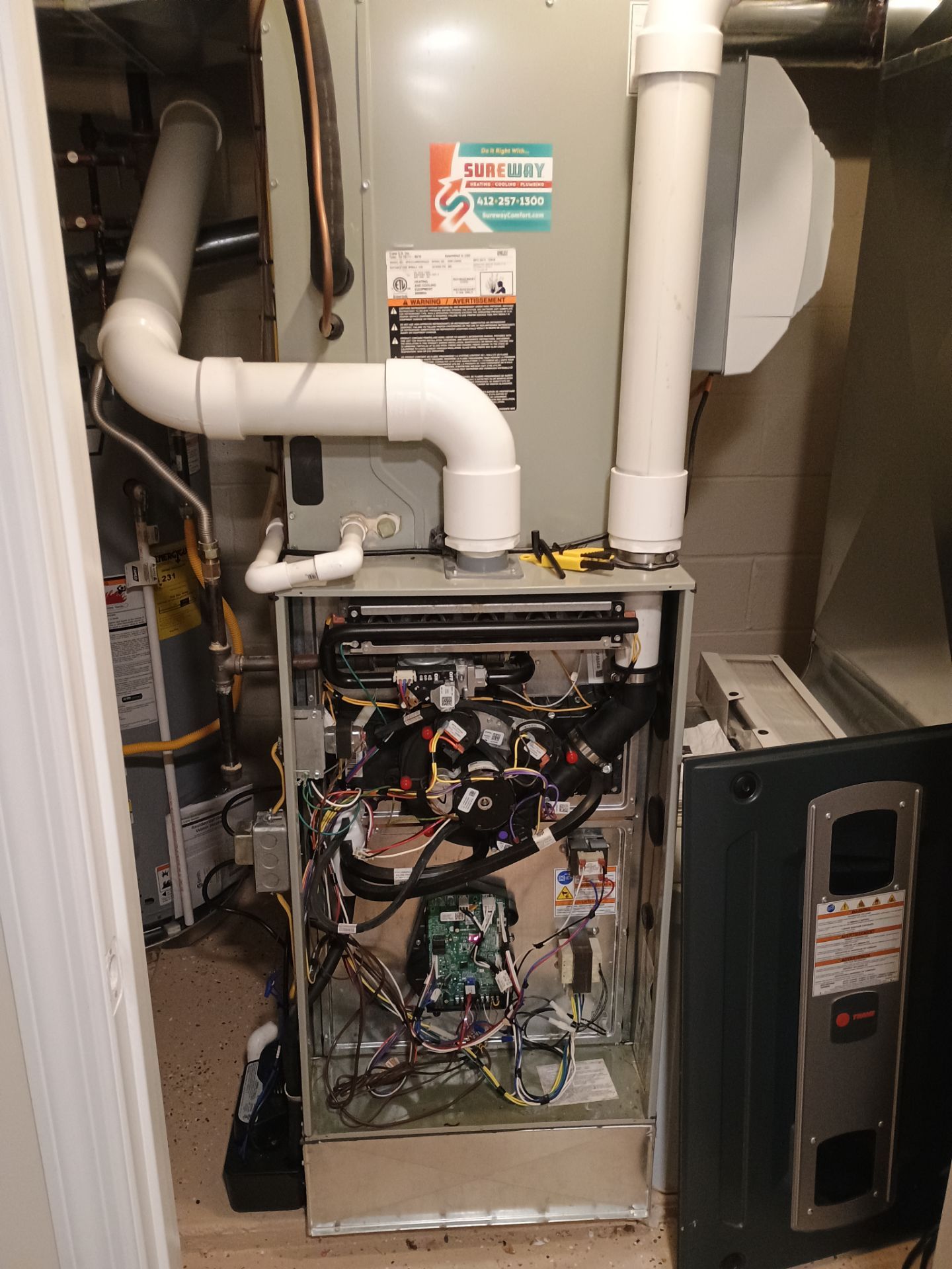 Furnace and Humidifier Maintenance with ao smith water heater by Sureway Comfort John Wilcox Plumbing Heating Cooling