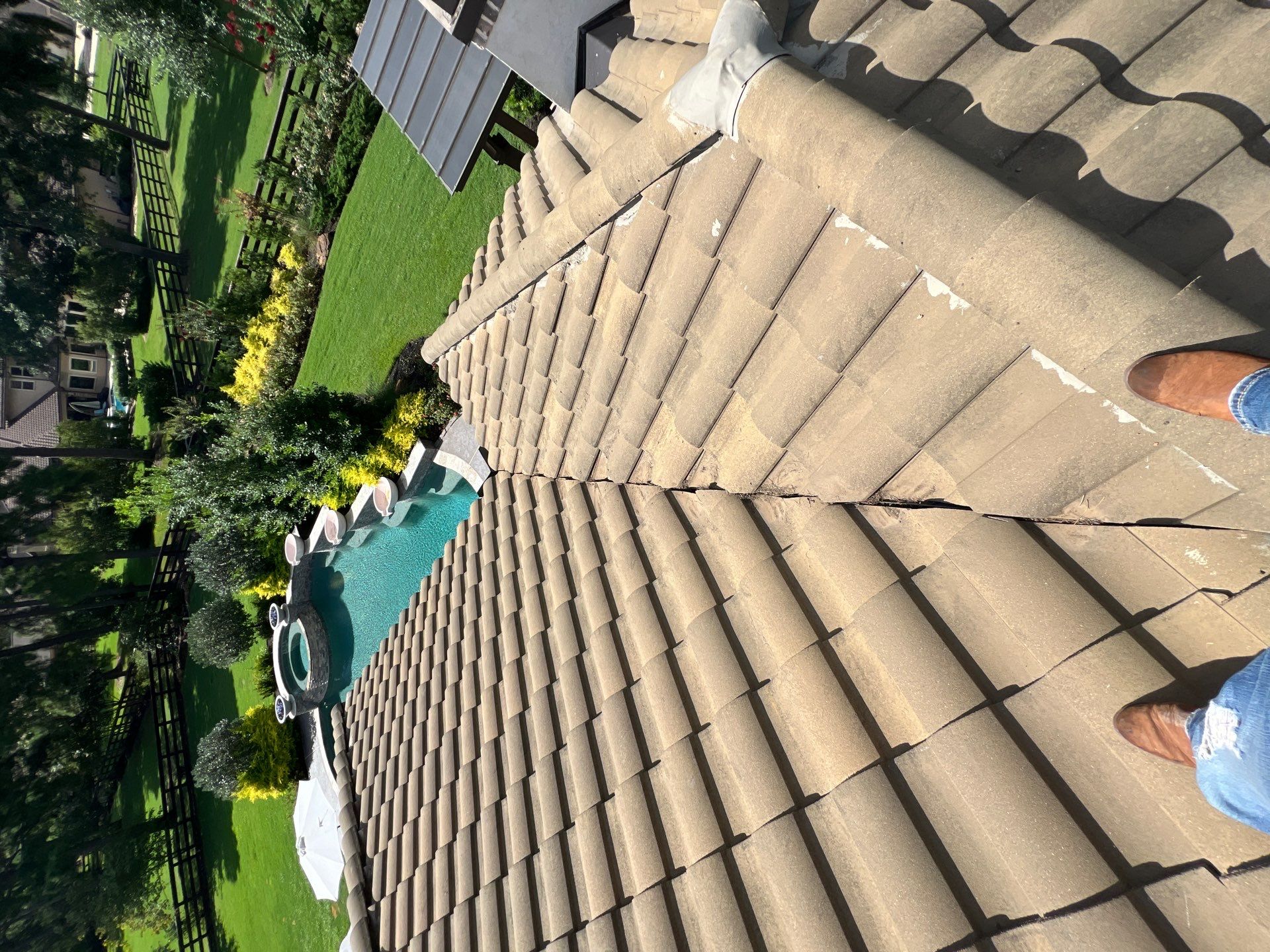 Residential Roofing Repair using tile by Roof Repair Company