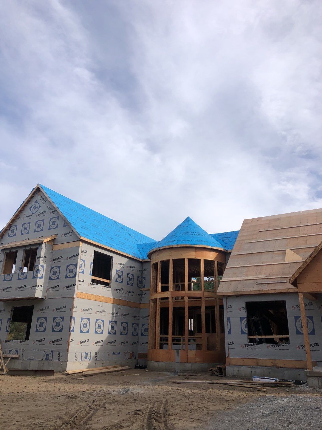 New Home Construction using 16" Standing Seam Panels by Jay Carter Roofing & Sheet Metal