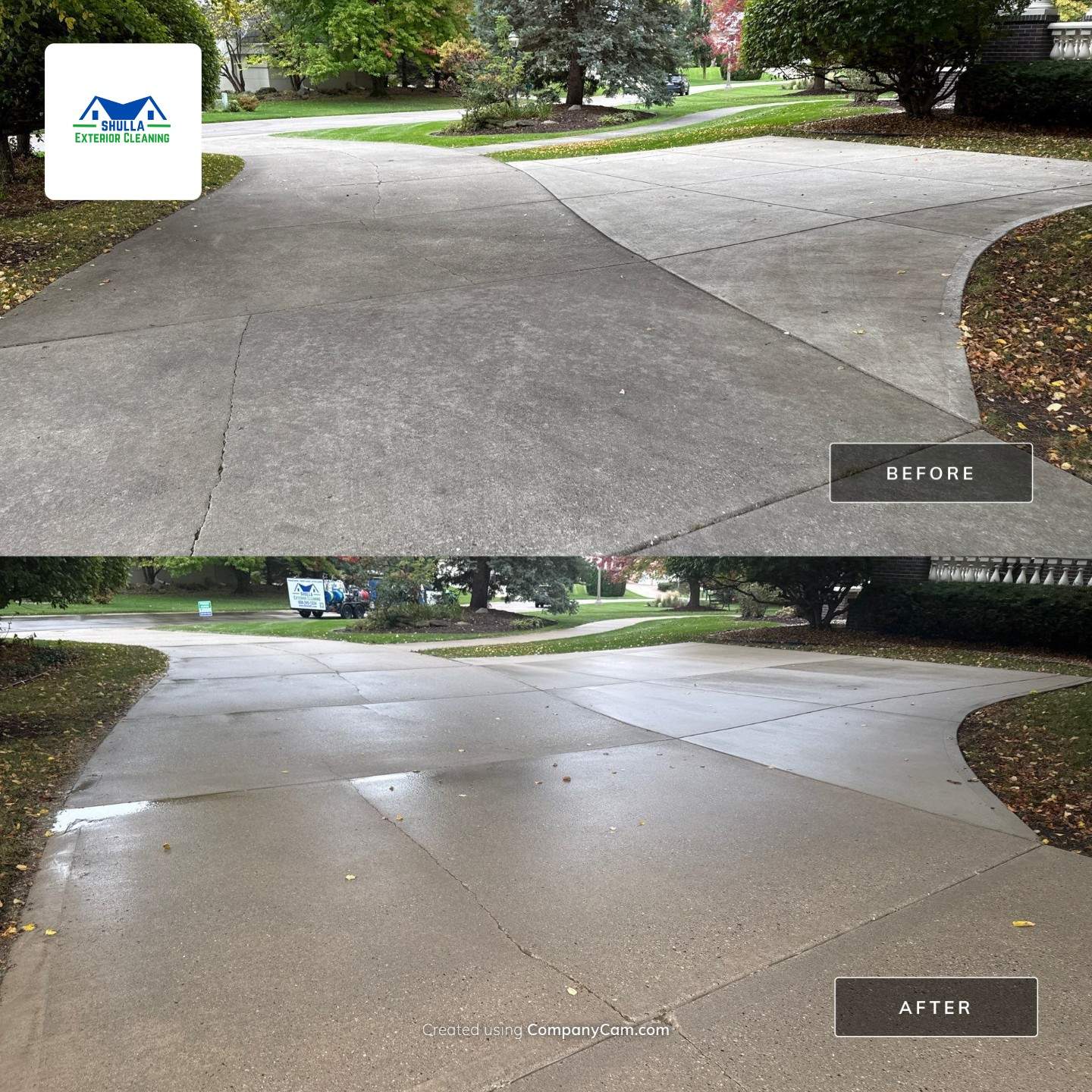 Driveway and Patio Clean by Shulla Exterior Cleaning