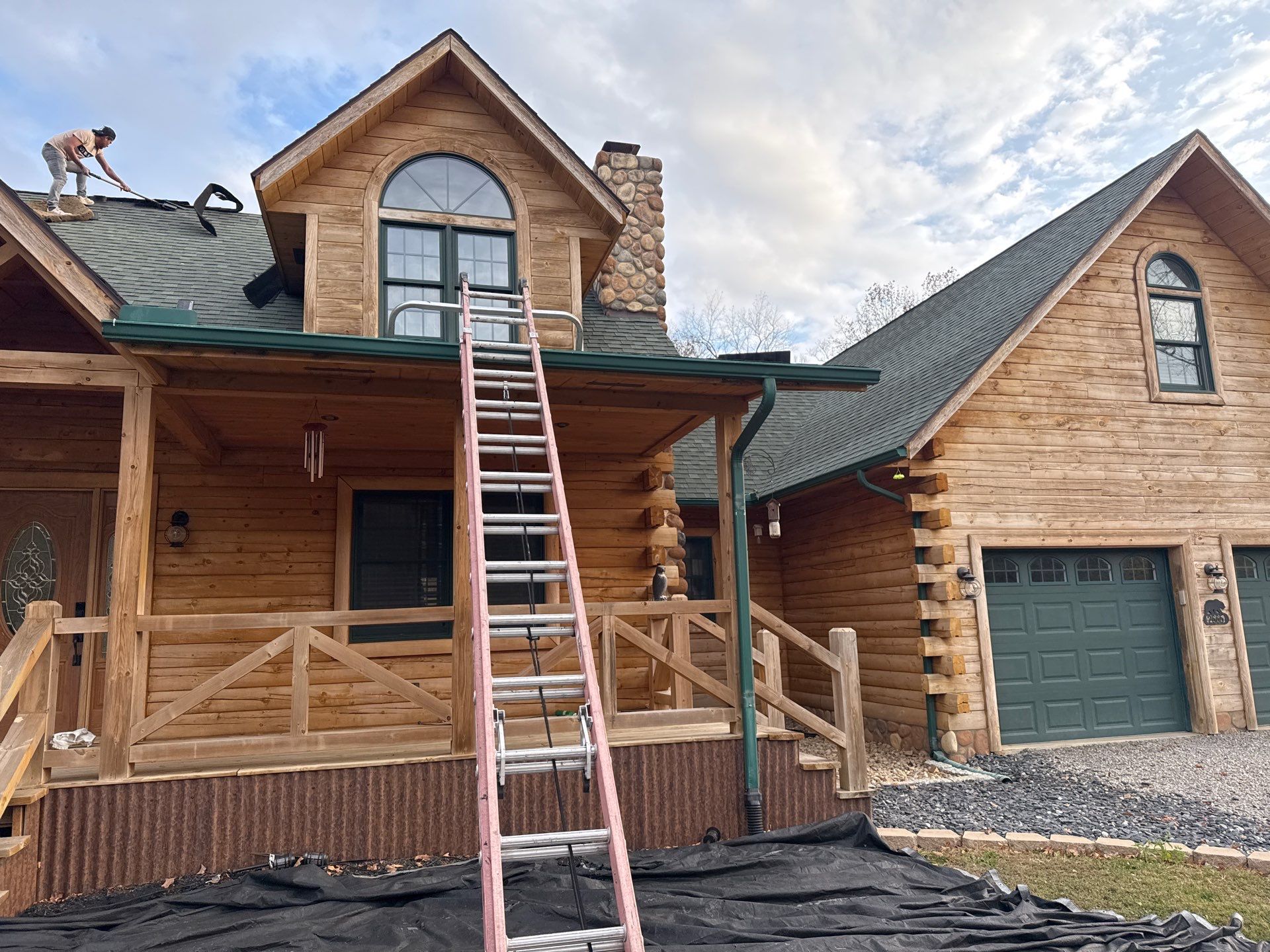 Residential Roofing Installation using Timberline HDZ Shingles - Williamsburg Slate by RoofX 