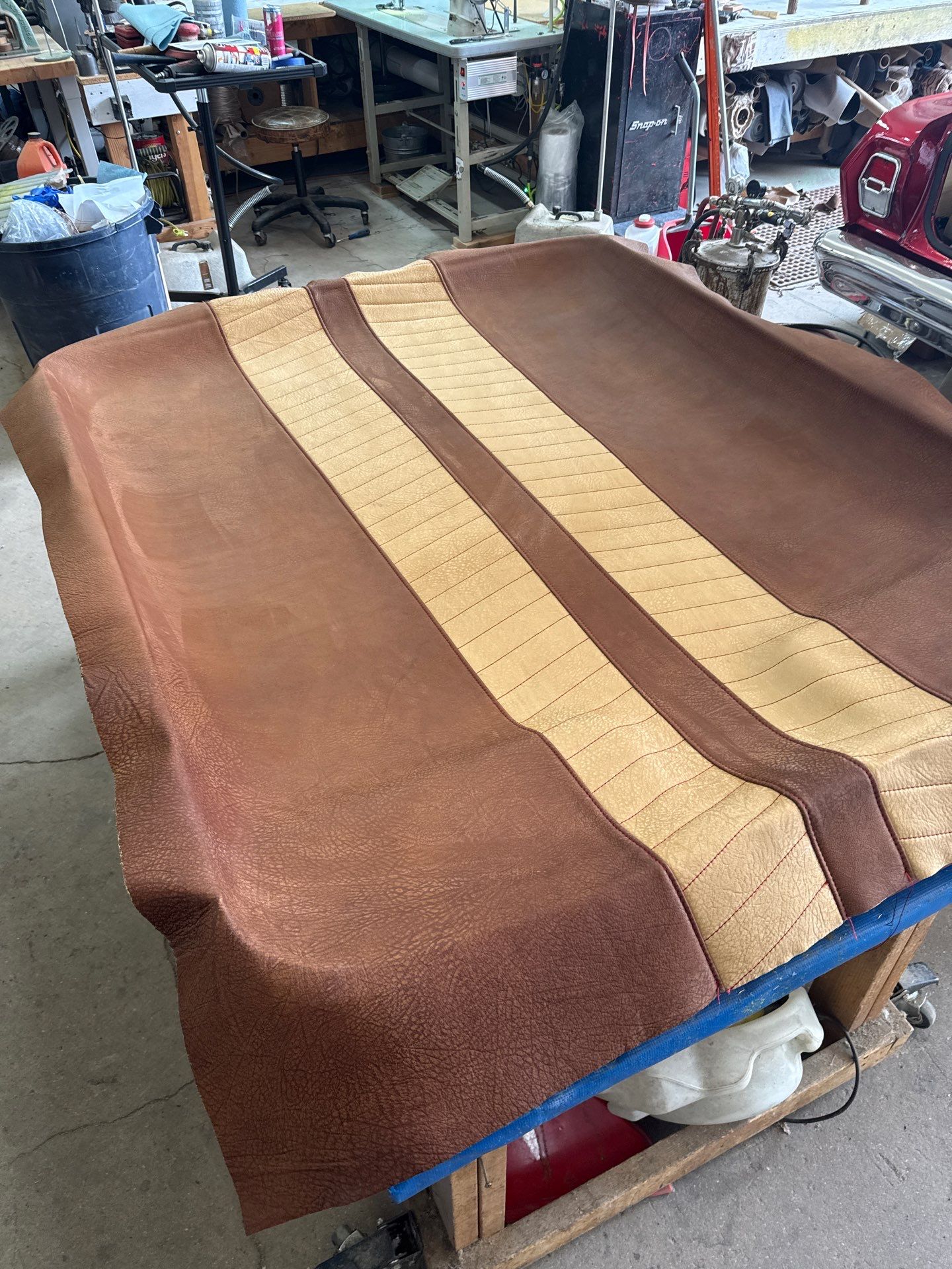 1963 Nova SS Custom Leather Interior  by Rocky Mountain Upholstery Co