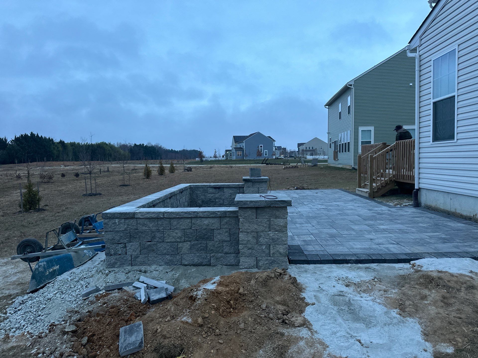 Belgard Patio Showcase + Deck Refinish & Outdoor Lighting | Delaware Outdoor Living by Studio G Indoor Spaces & Outdoor Living