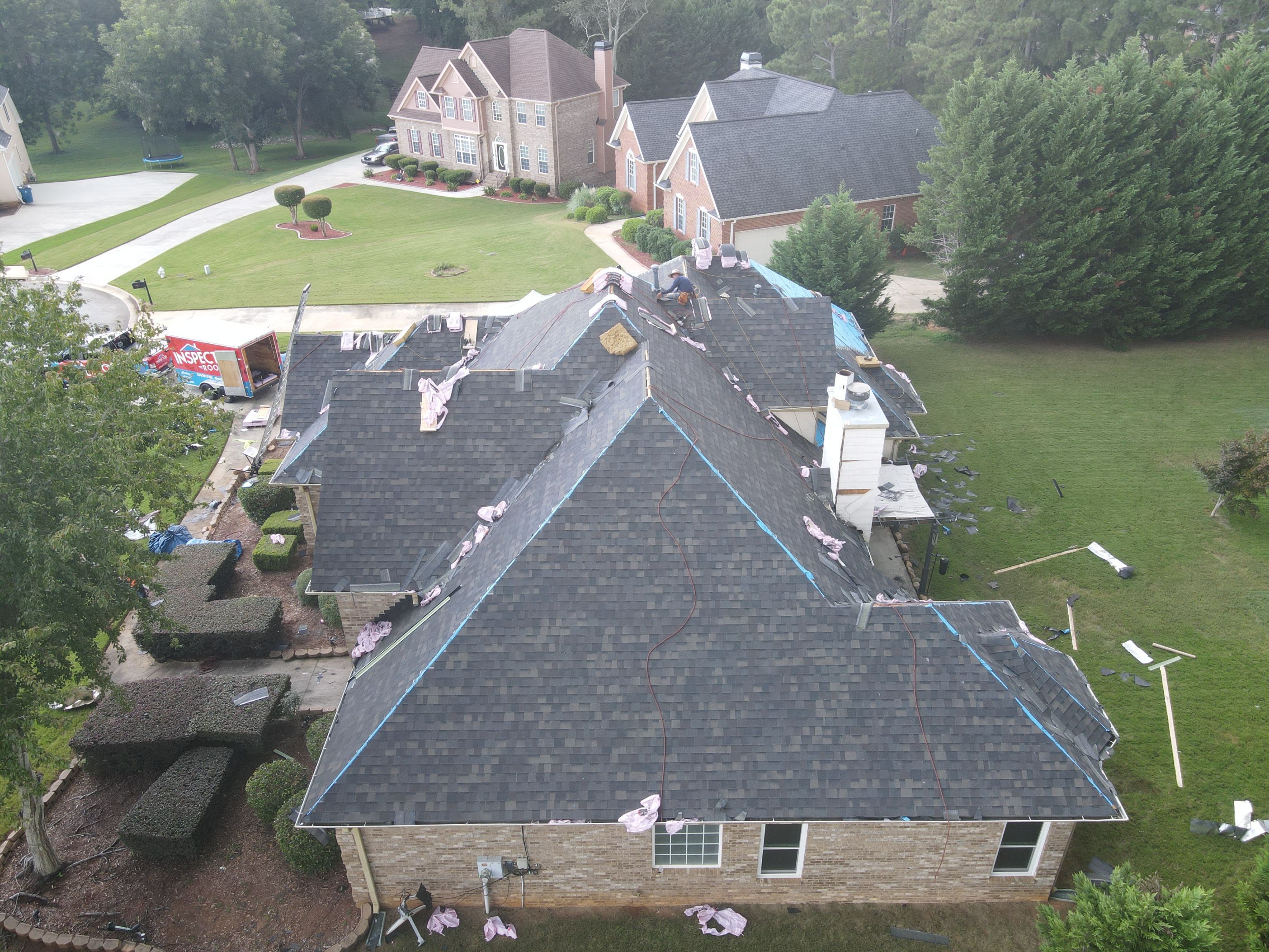 Residential Roofing Installation using Owens Corning by Inspector Roofing and Restoration