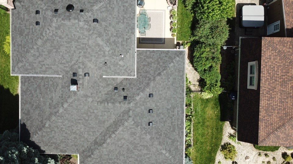 Architectural Shingle Roof Replacement on Darien Brick Residence by Pro Home Services Inc