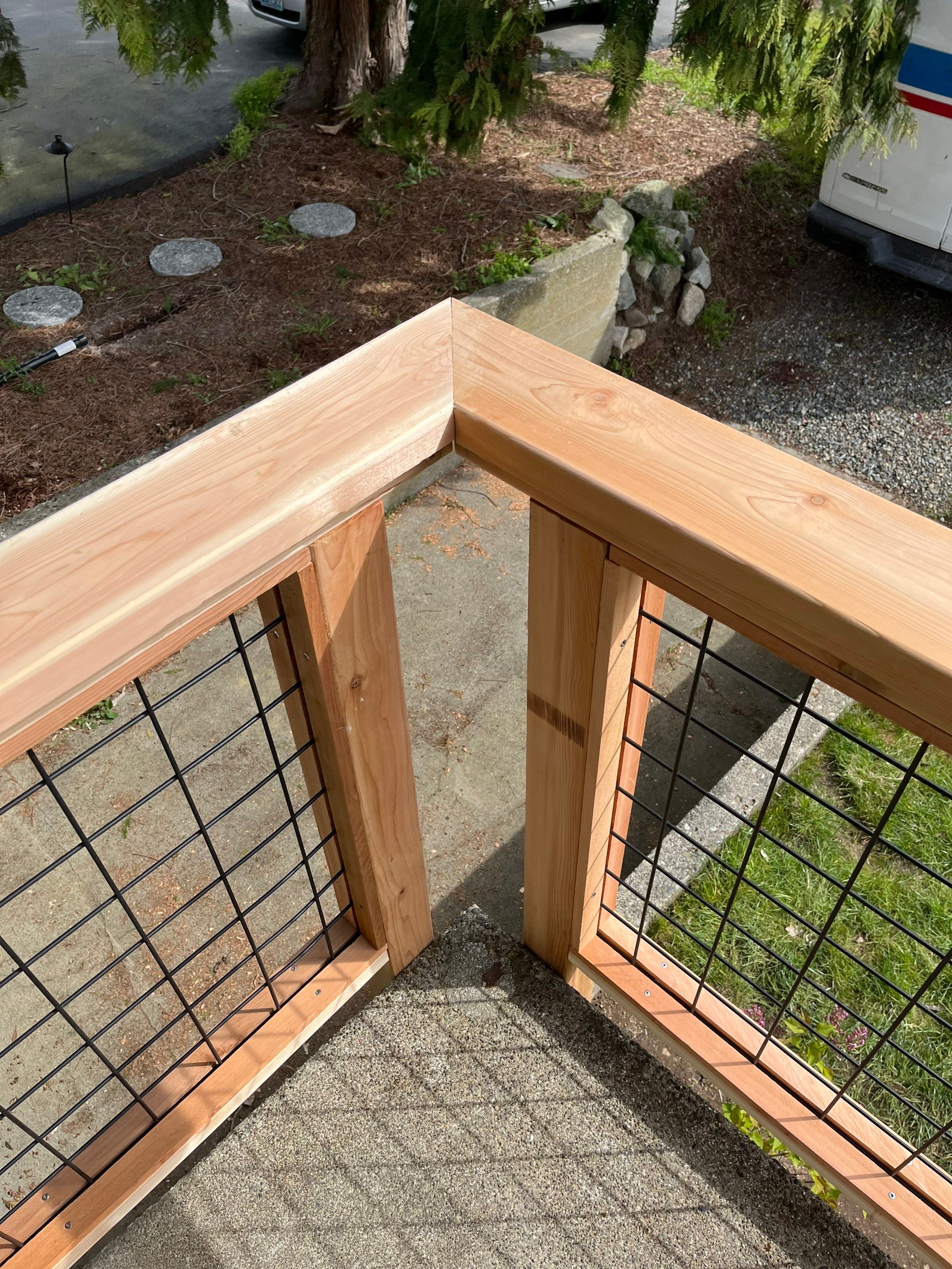 Burien Hogwire Railing  by Alki deck builders 