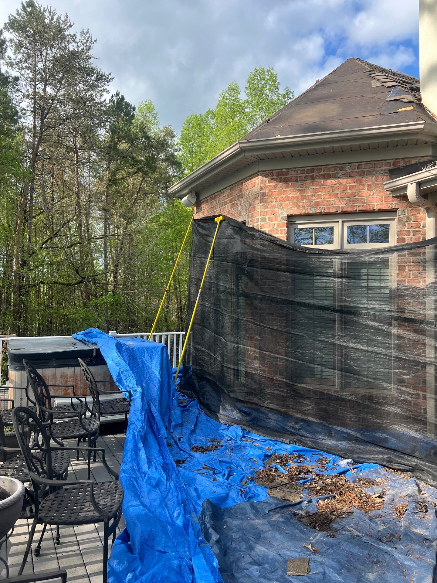 Full Roof Replacement using GAF HDZ Appalachain Sky by Just In Time Roofing and Restoration