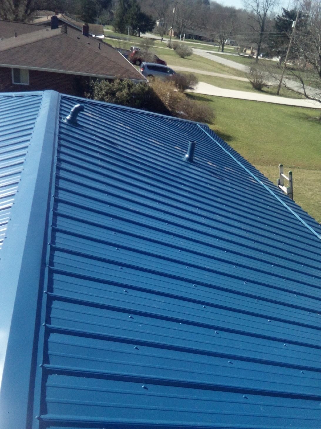 5 Star Metal Crinkle Finish in Gallery Blue by Pally Roofing
