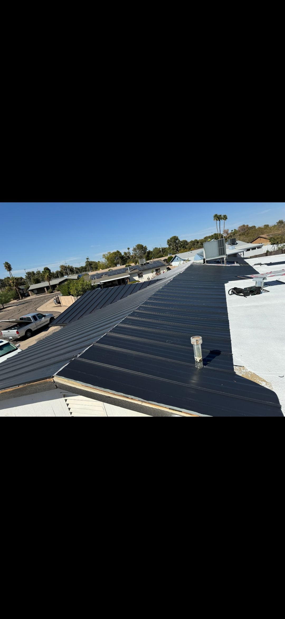 Matte Black Standing Seam by Reimagine Roofing