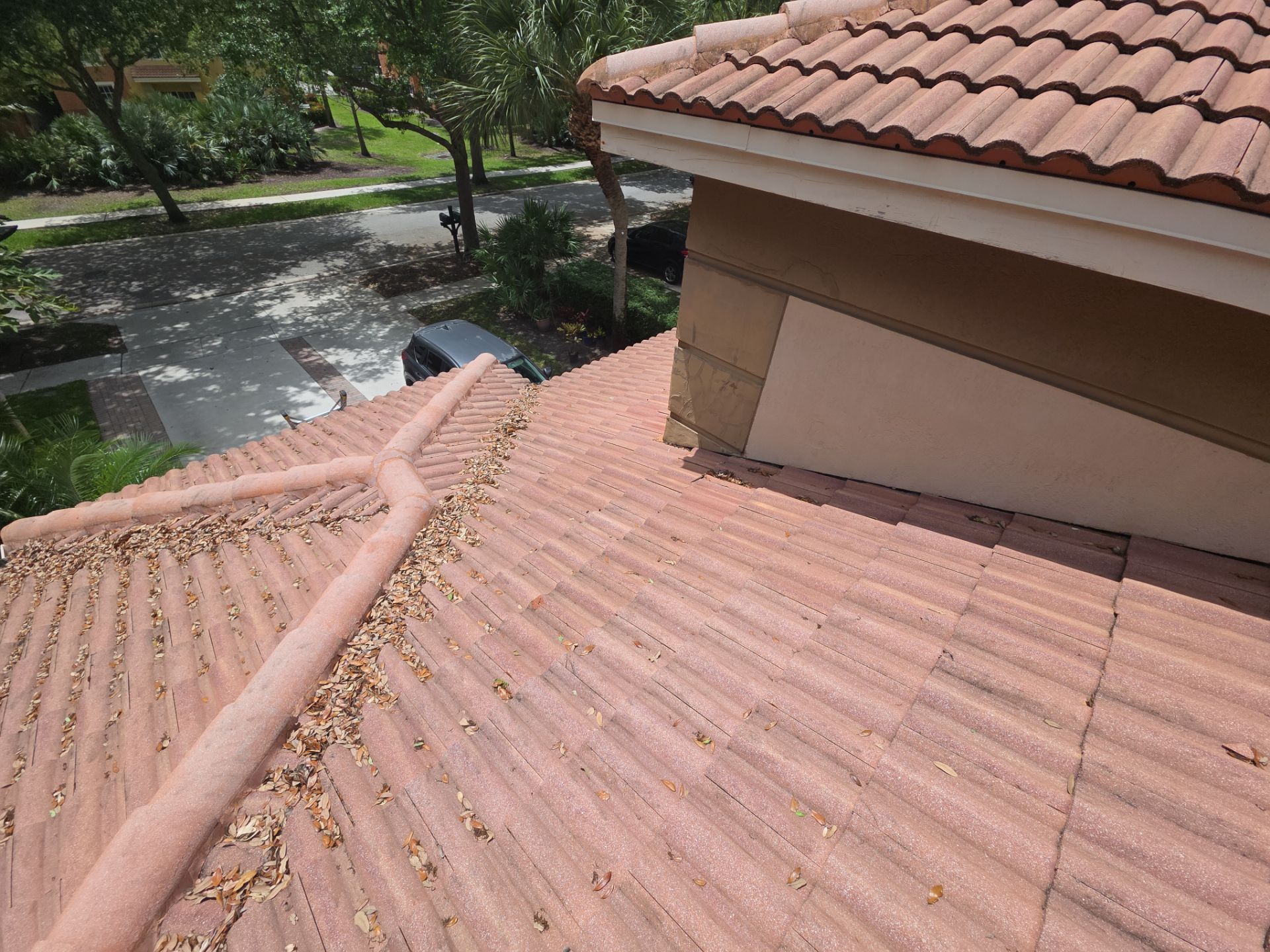 Clay Tile Roof Repair and Structural Fascia Replacement in Boynton Beach by Aastro Roofing