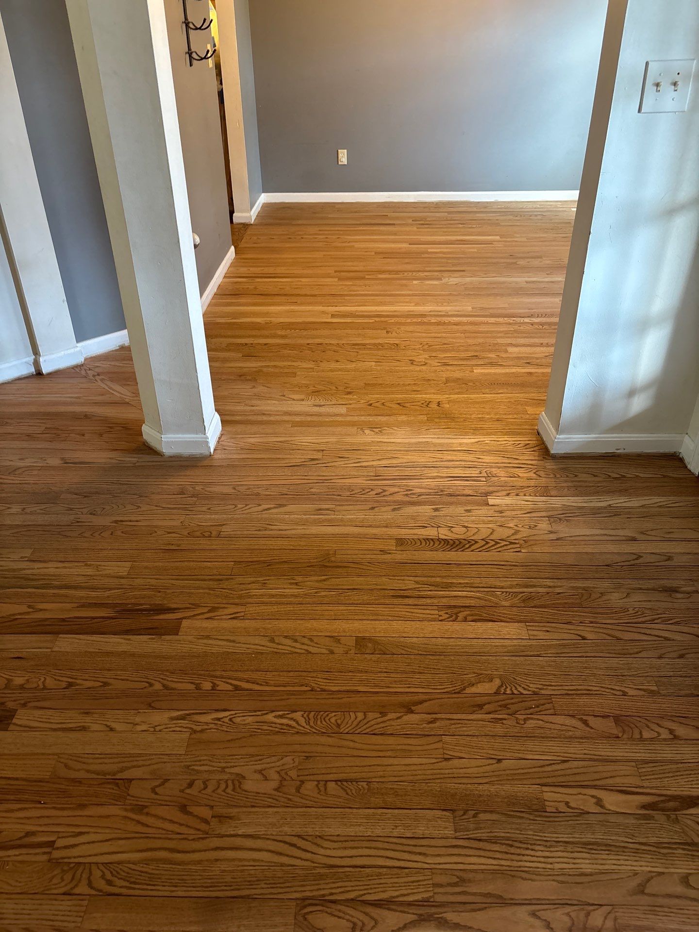 Natural Oak Hardwood Installation and Refinishing in Florence, Kentucky by Footprints Floors Kentucky