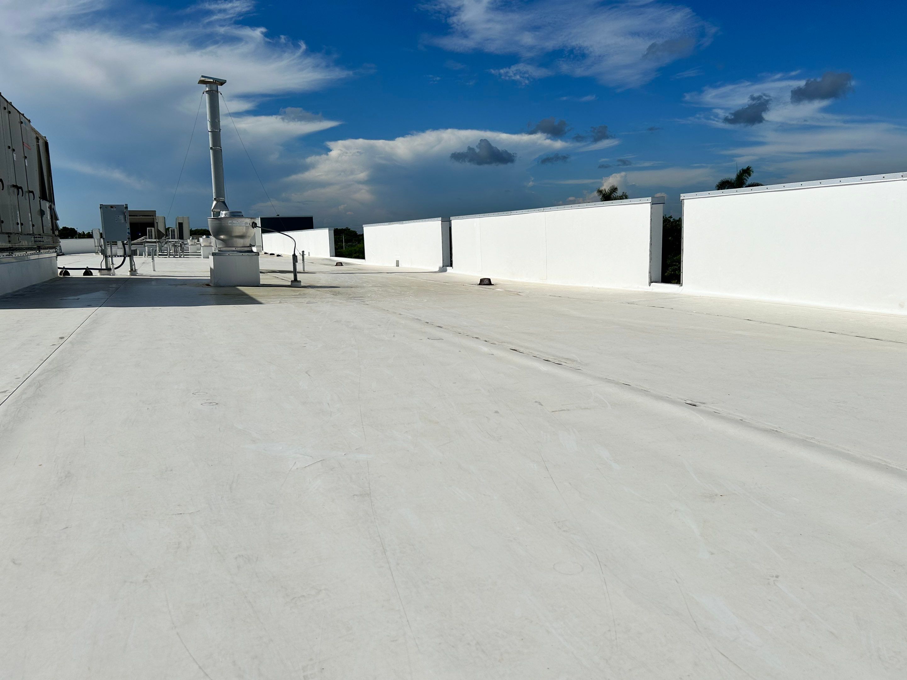 TPO Flat Roof Installation at Dade Quail Roost in Miami by AJF ROOFING INC