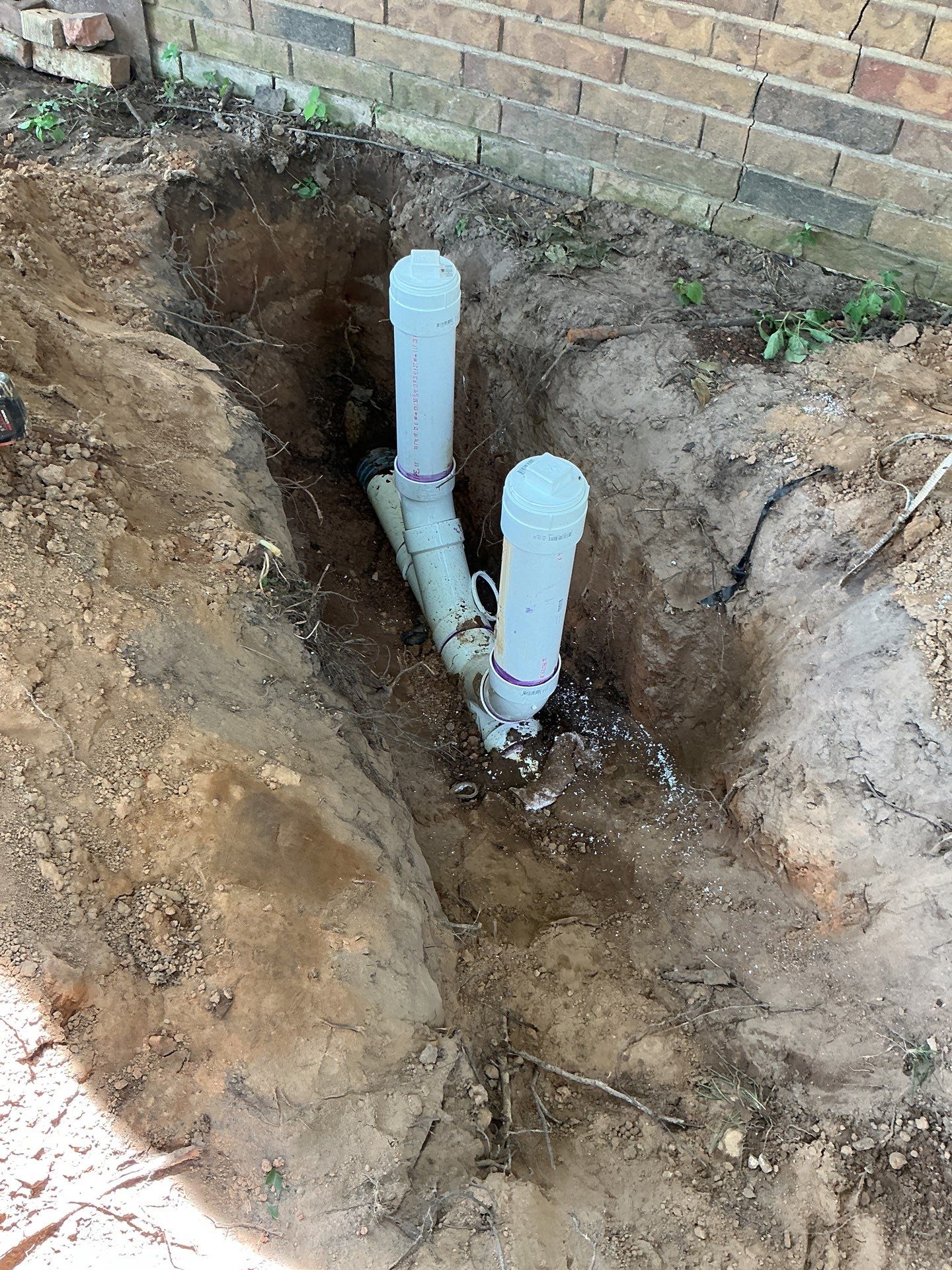 Drain Repipe Project in Mt Vernon by Rub-A-Dub Plumbing