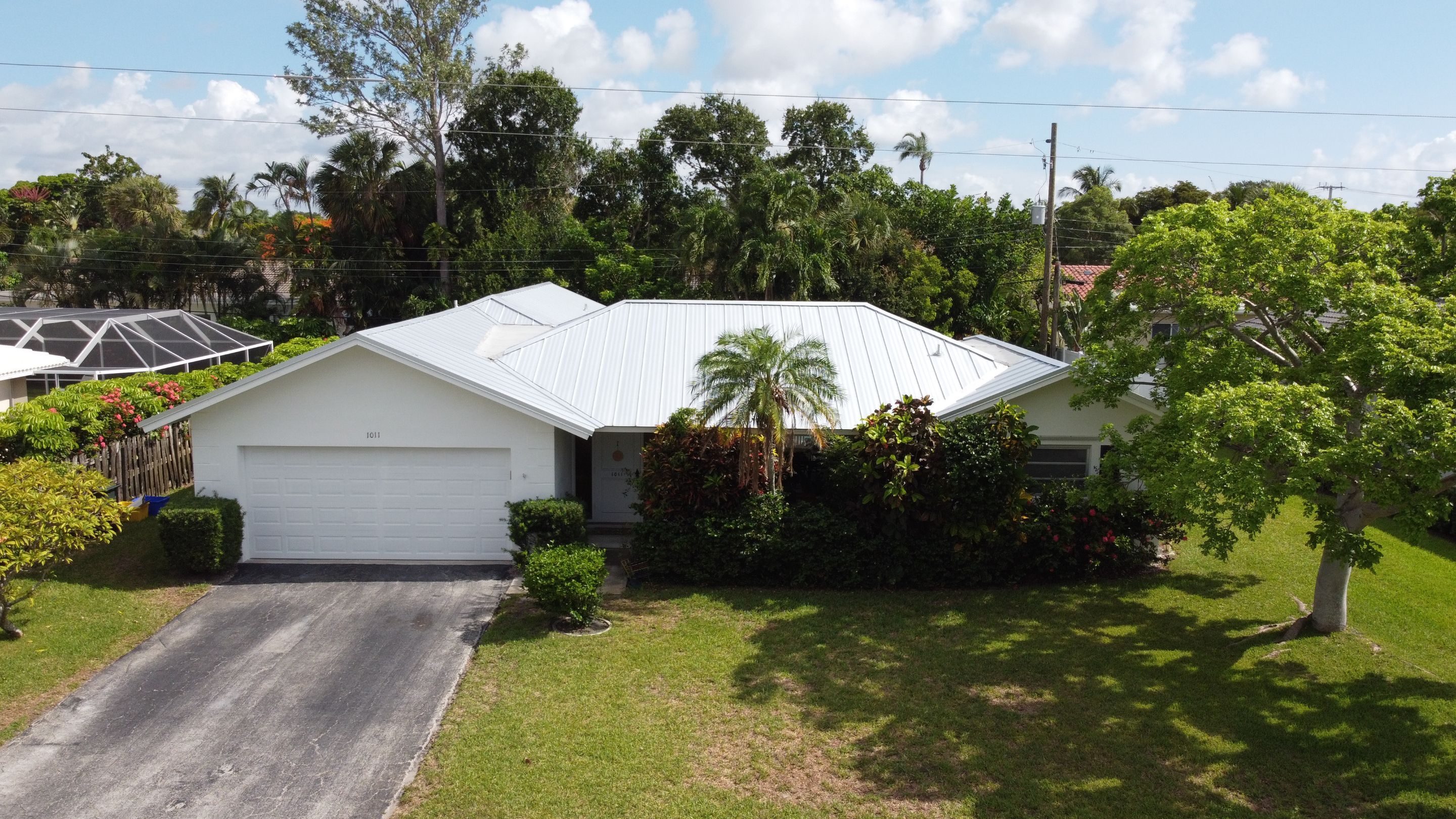 Residential Roofing Installation using 1" Nail strip metal roof by BLUES BROTHERS ROOFING