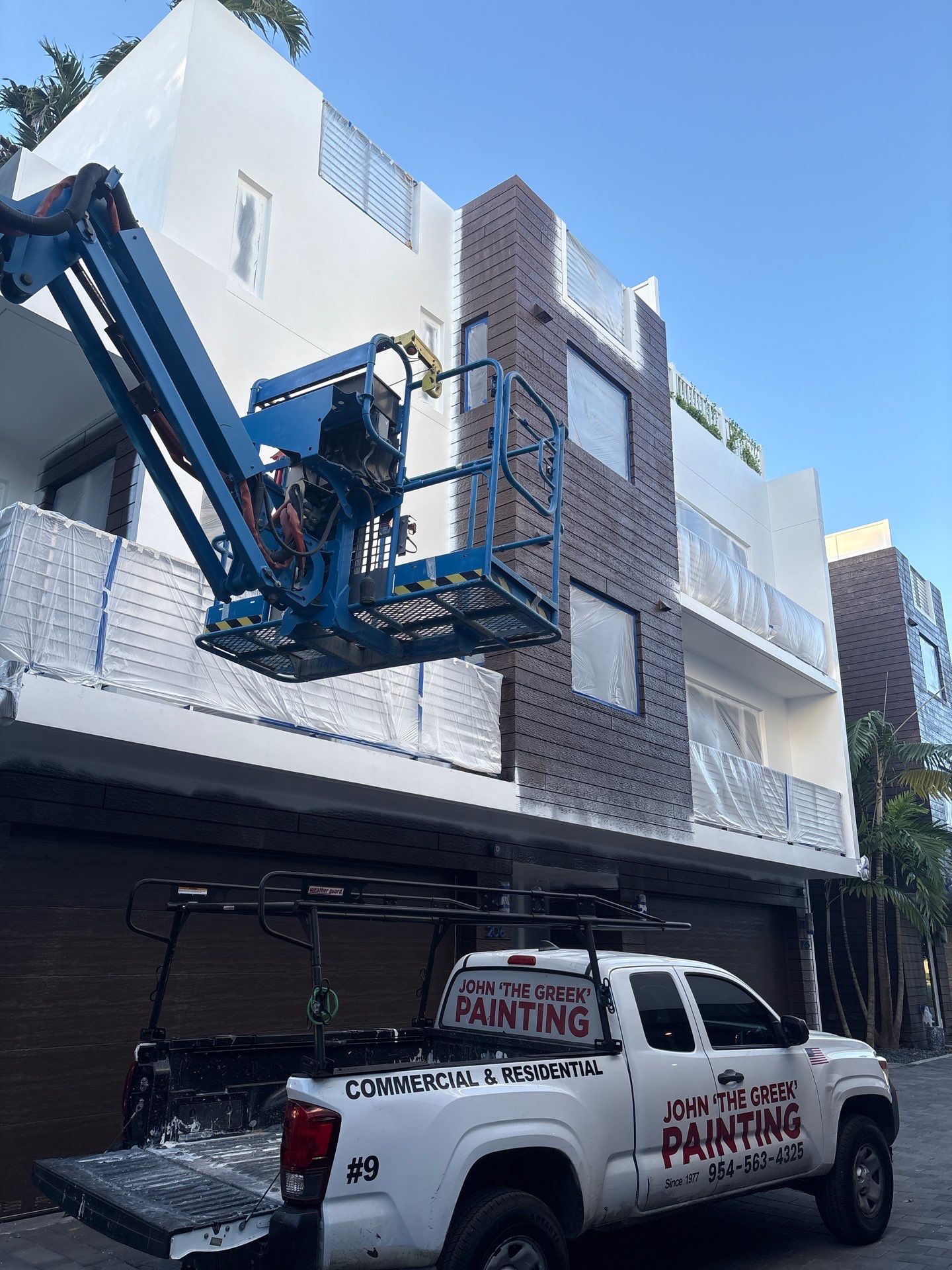 Fort Lauderdale Town Homes Exterior Painting by John “The Greek” Painting