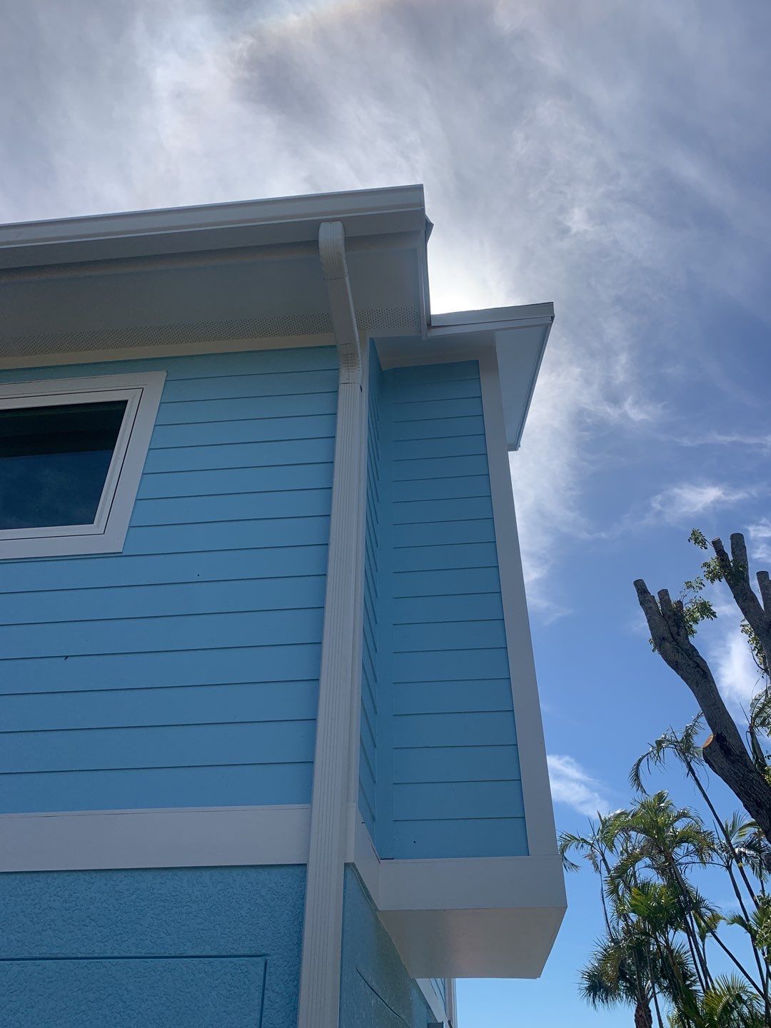 3X4 Elbow Downspouts in Sanibel FL by Gutter Professors