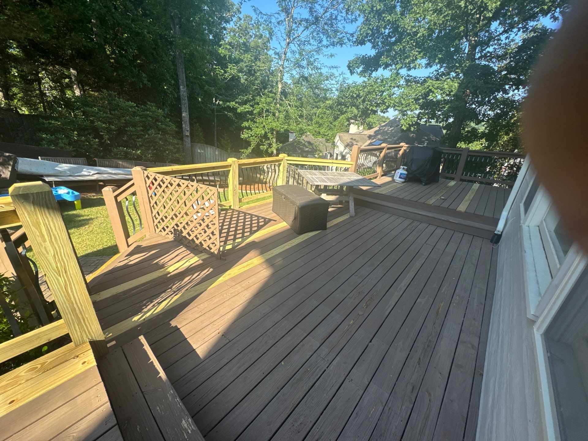 Elevated Covered Deck Construction and Porch Remodel in Mableton by Swift Home Renovations
