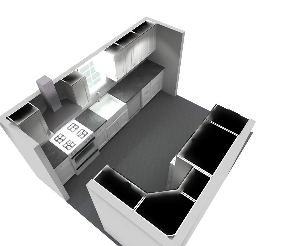 Kitchen Remodel using White Shaker by Home Concepts Construction