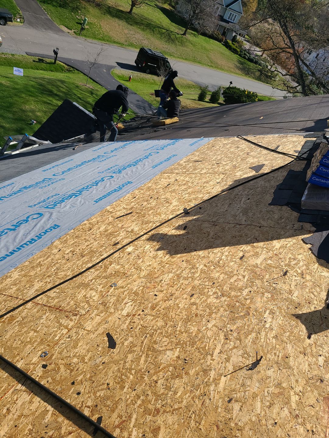 Burke: CertainTeed Landmark Pro Designer Shingles in Max Def Weathered Wood by RM Banning, Inc.