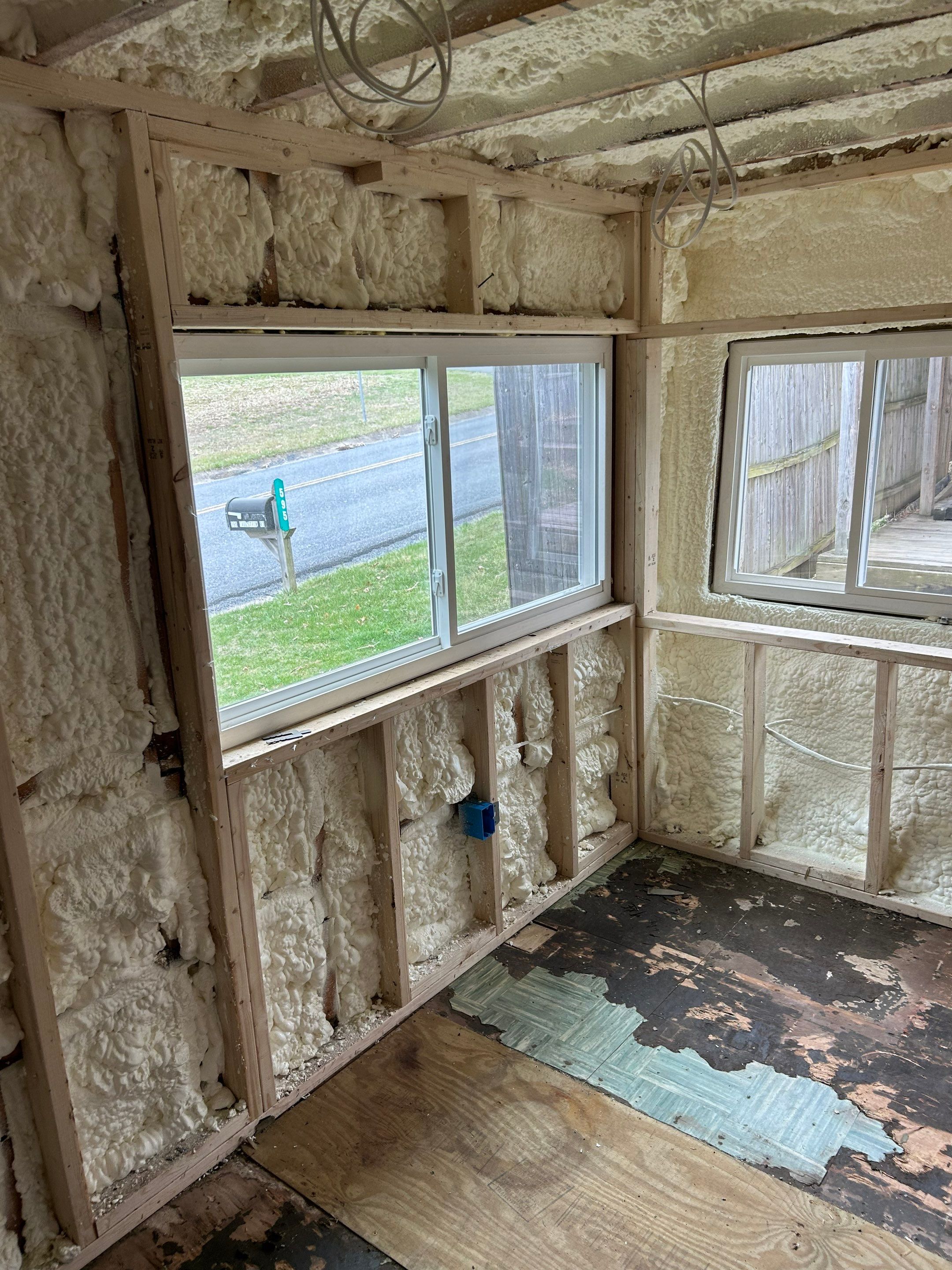 Mesko-Insulating a remodel with sprayfoam by Burke Home Services