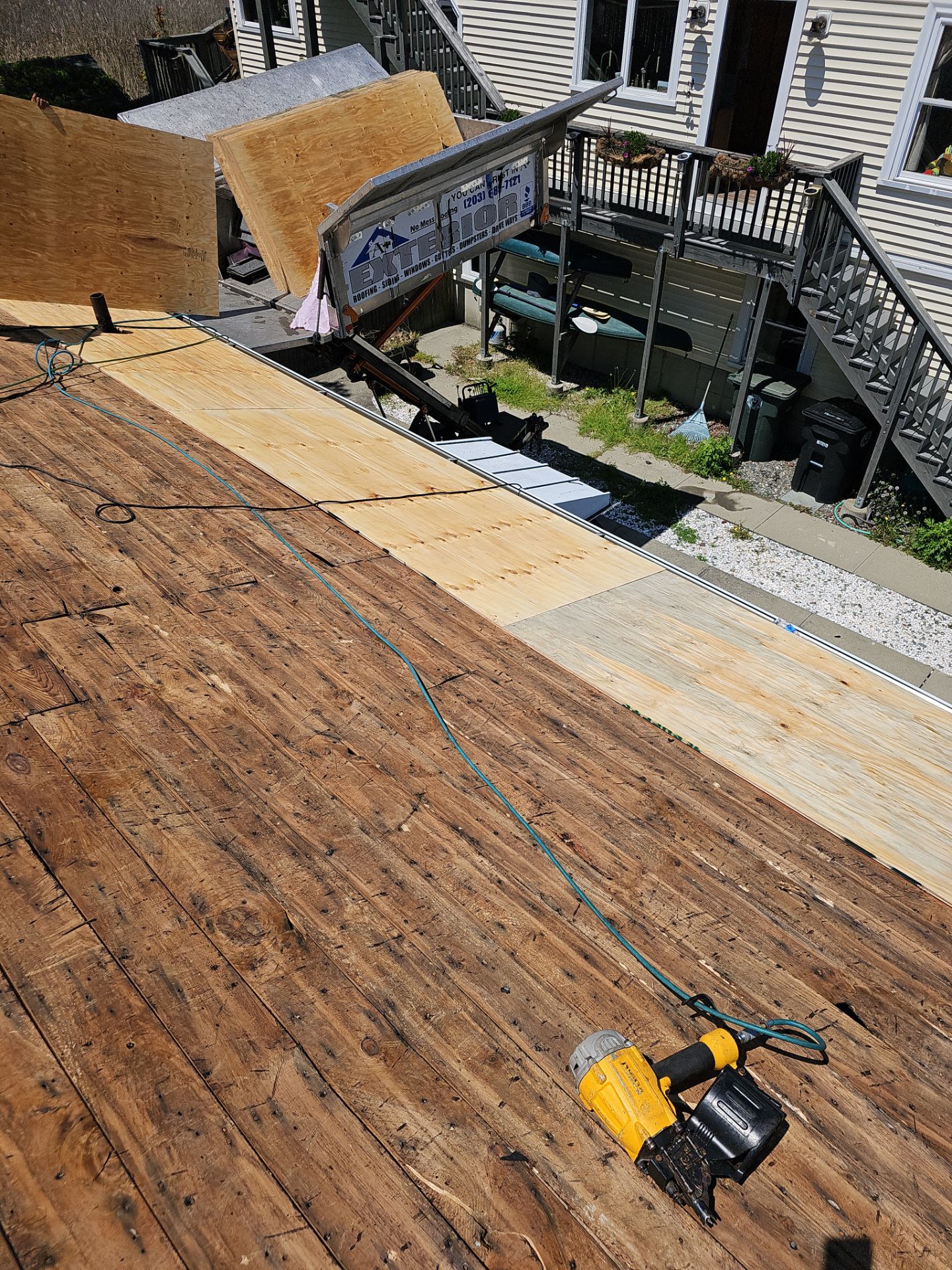 Residential Roofing Installation using Owens Corning Duration Colonial Slate by A Plus Exterior