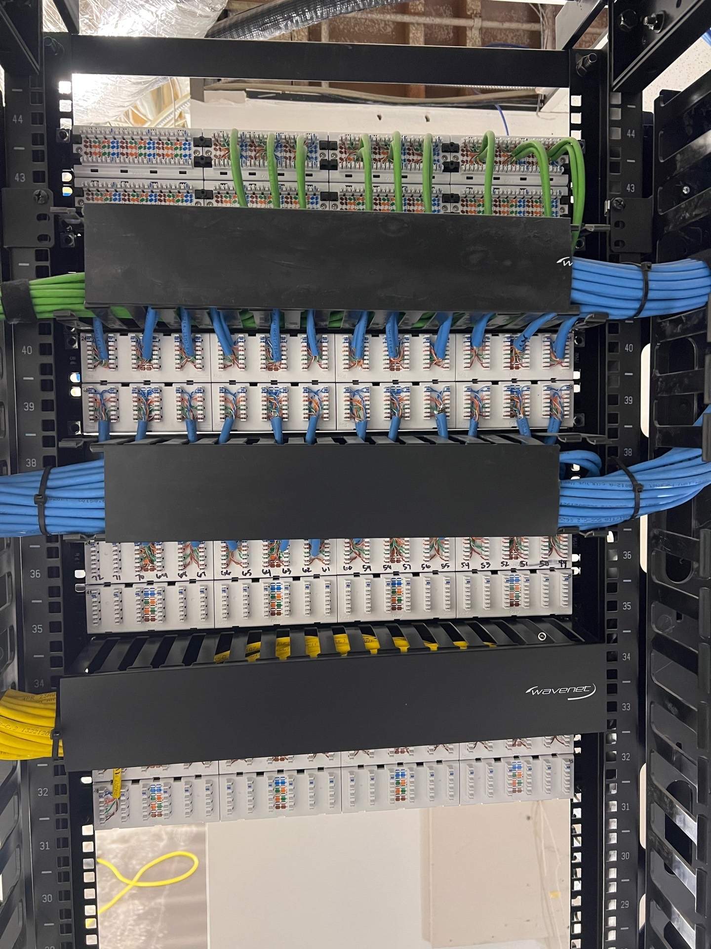 Cat6A Cabling Project in Carlsbad by Ring and Ping Inc.