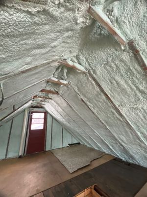 Attic Insulation using Closed Cell Spray Foam
