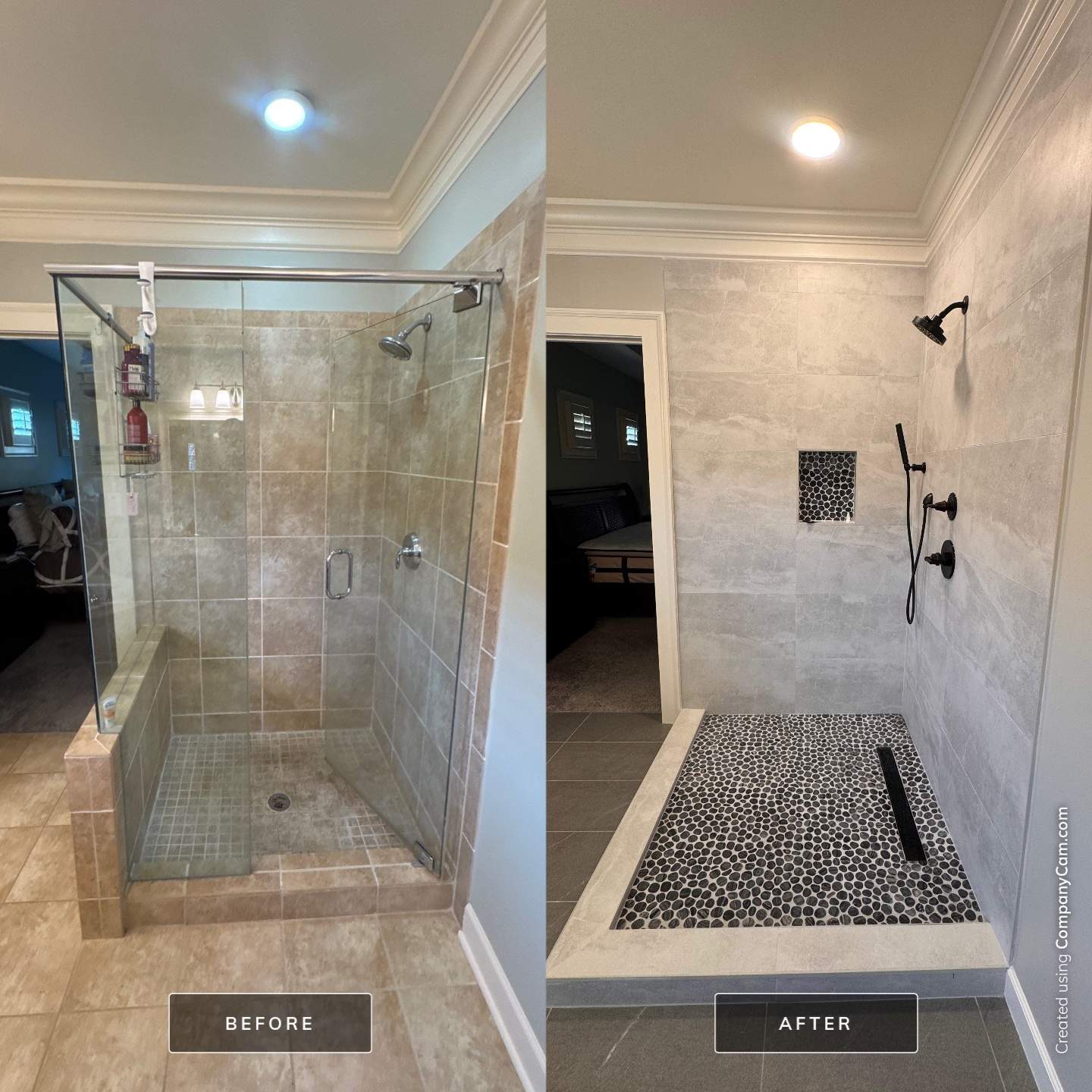 Master bathroom renovation by Prudencio