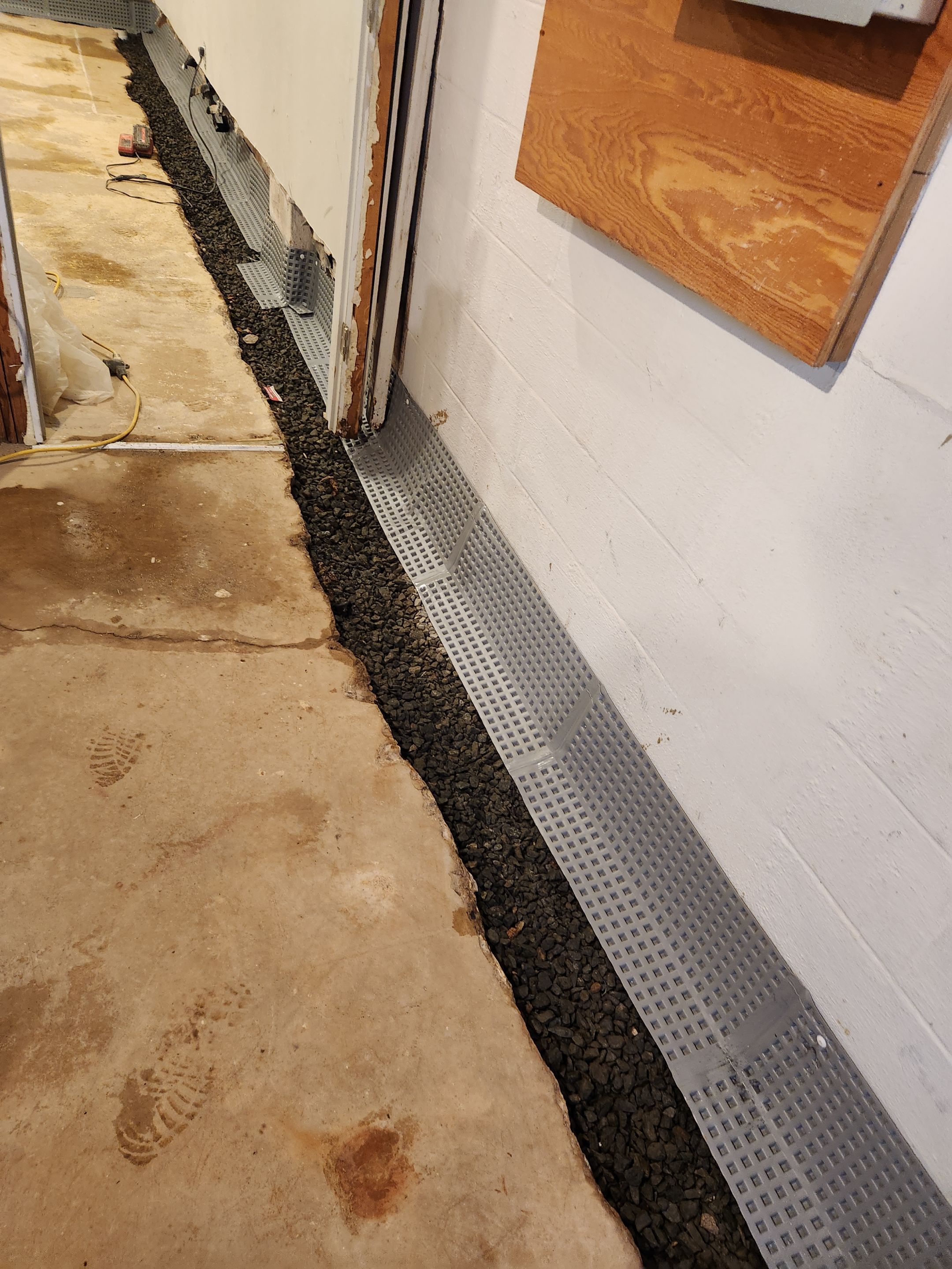 Interior French Drain in Princeton, NJ by Pure Service Pro, LLC 