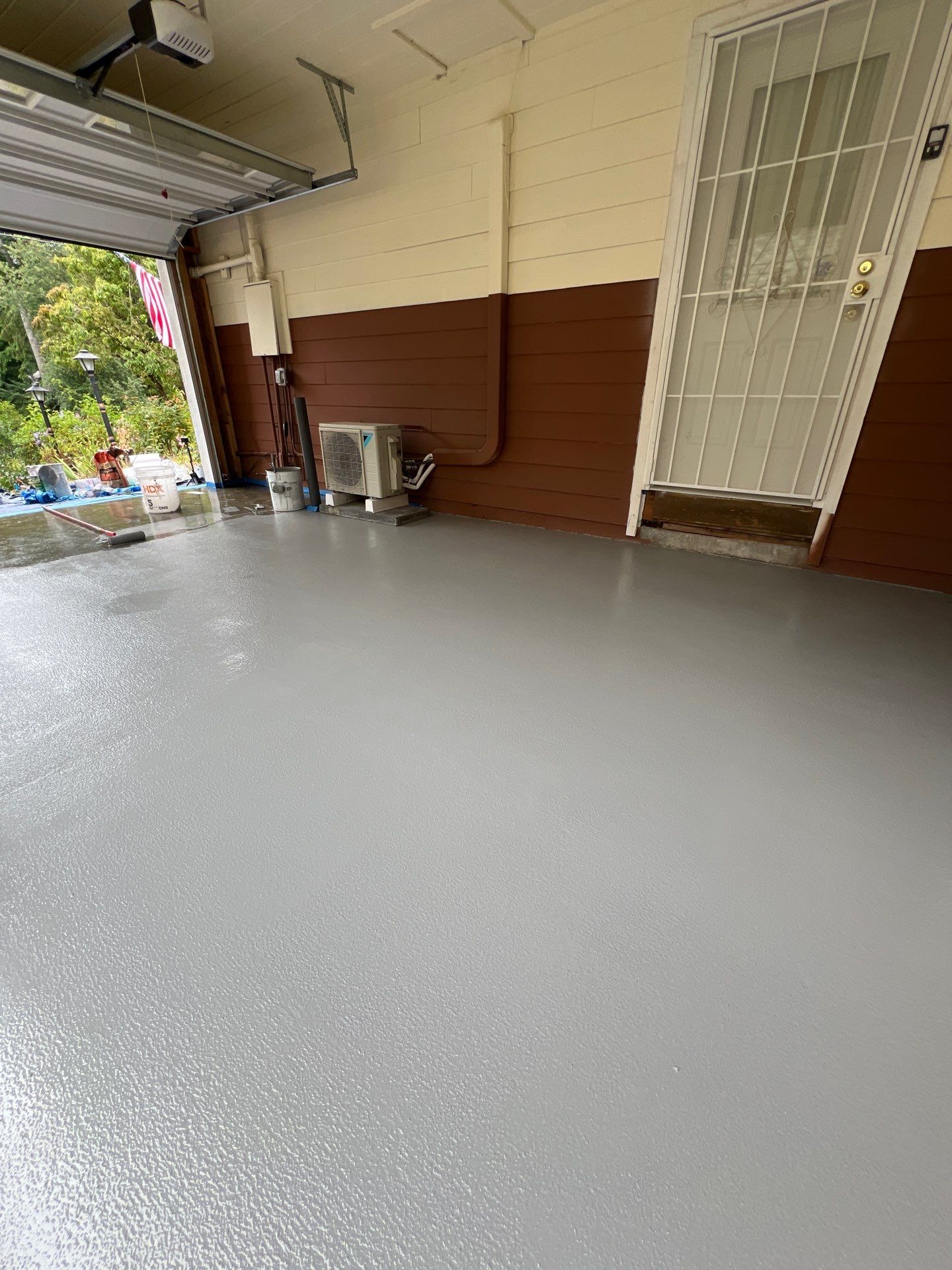 Concrete Garage Epoxy Paint Finish | Everett by Jireh Asphalt & Concrete Inc 